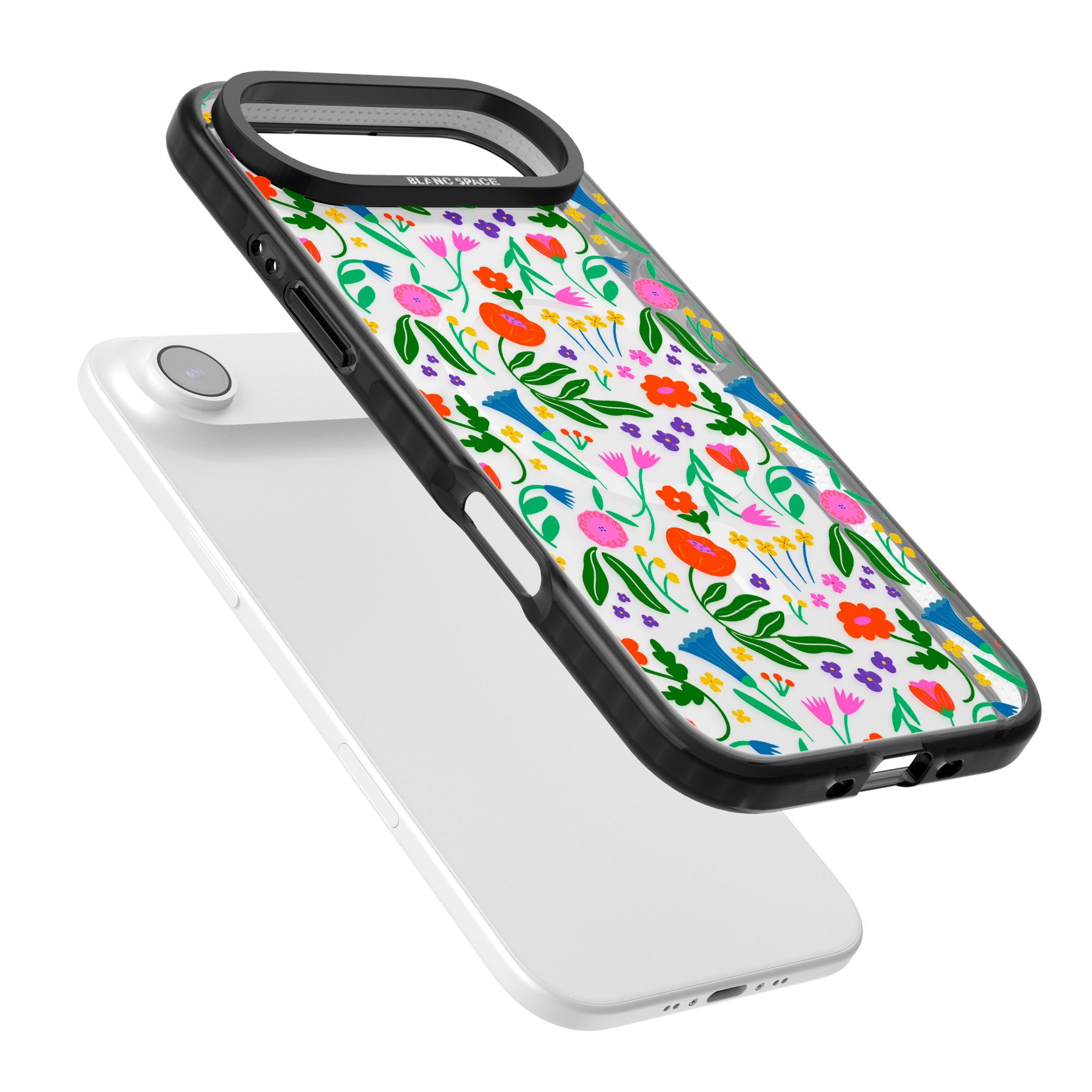 Summer Floral Fiesta iPhone 17 Air Impact Pro Black Phone Case Colours