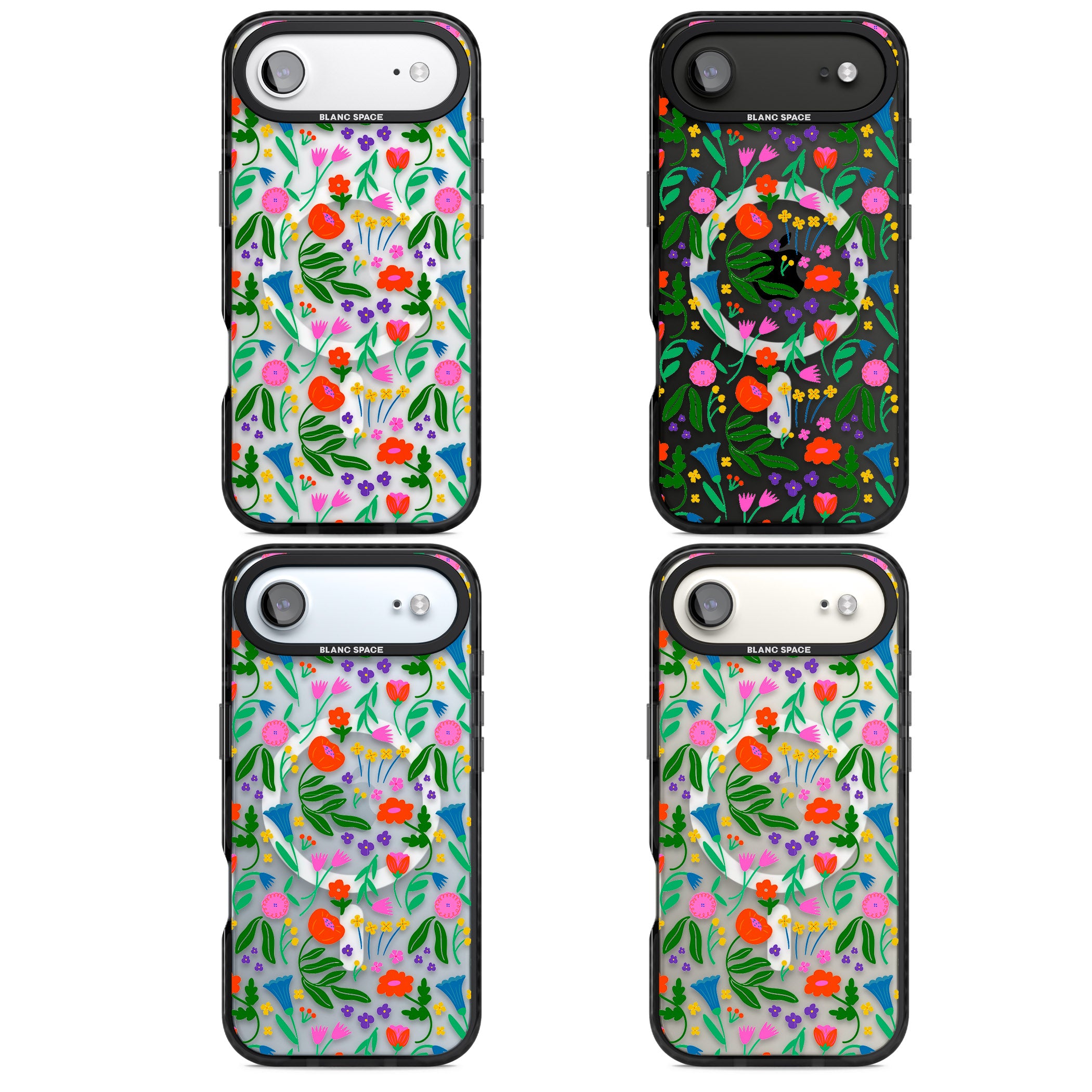 Summer Floral Fiesta iPhone 17 Air Impact Pro Black Phone Case APT Impact Protection