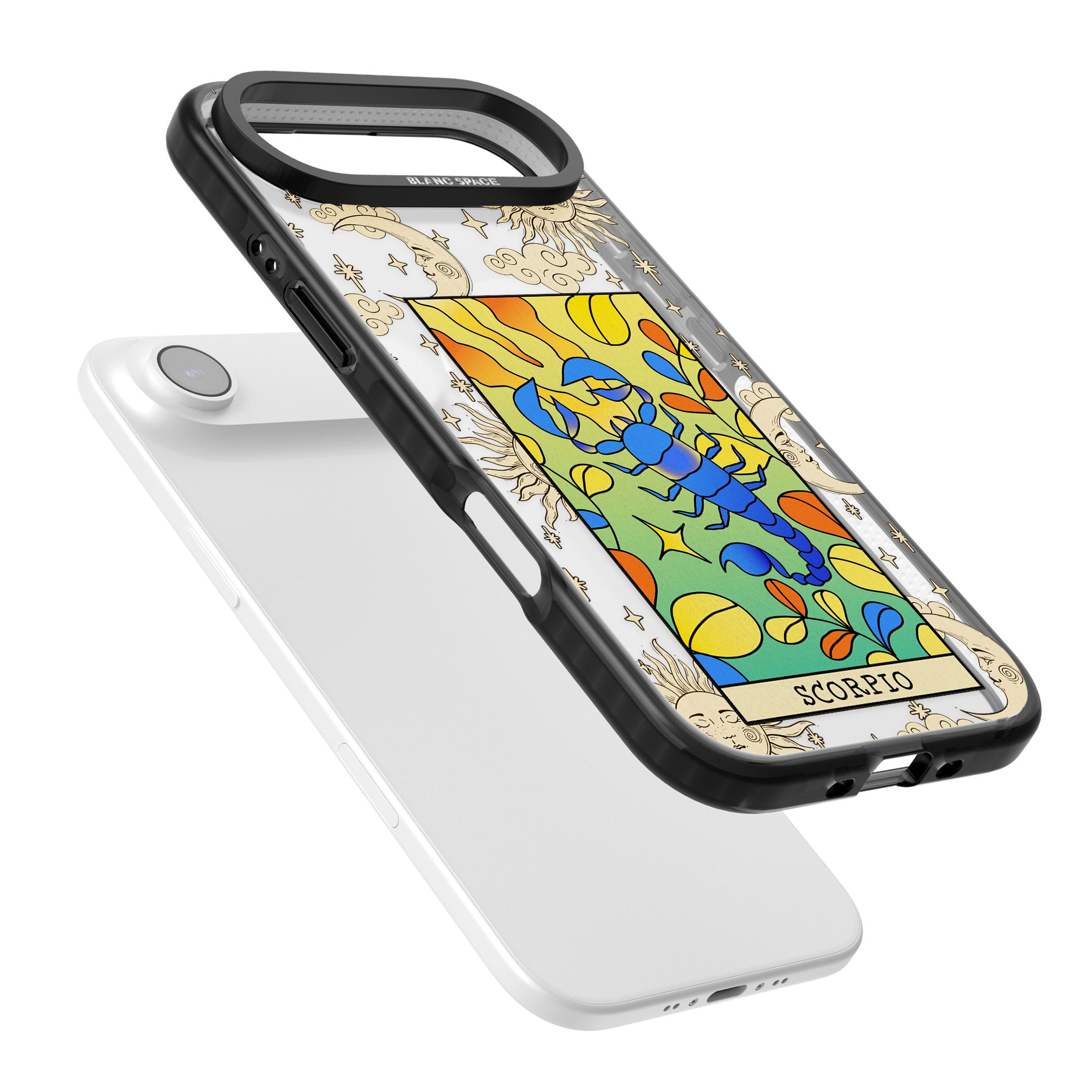 Celestial Zodiac Scorpio iPhone 17 Air Impact Pro Black Phone Case Colours