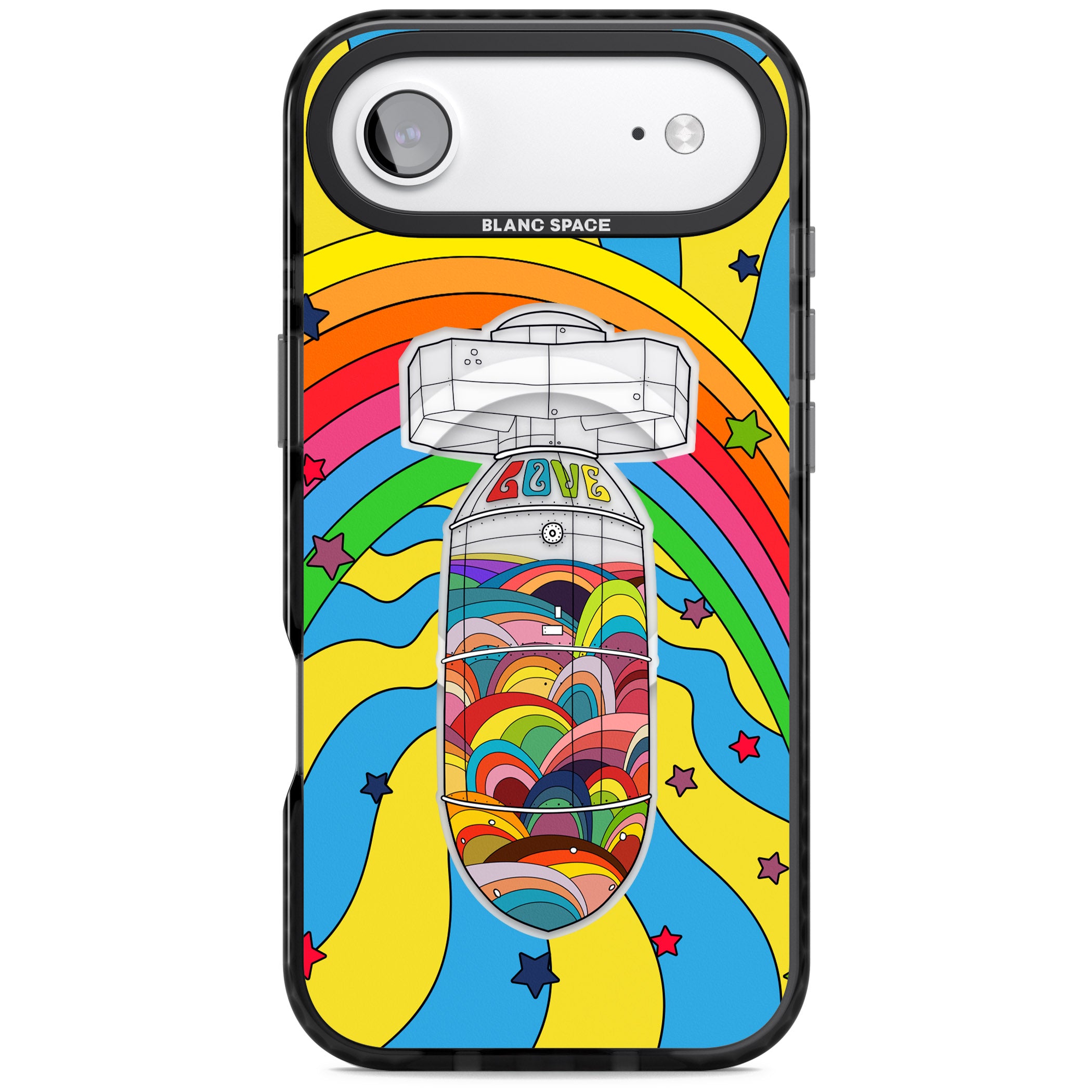 Love Bomb iPhone 17 Air Impact Pro Black Phone Case