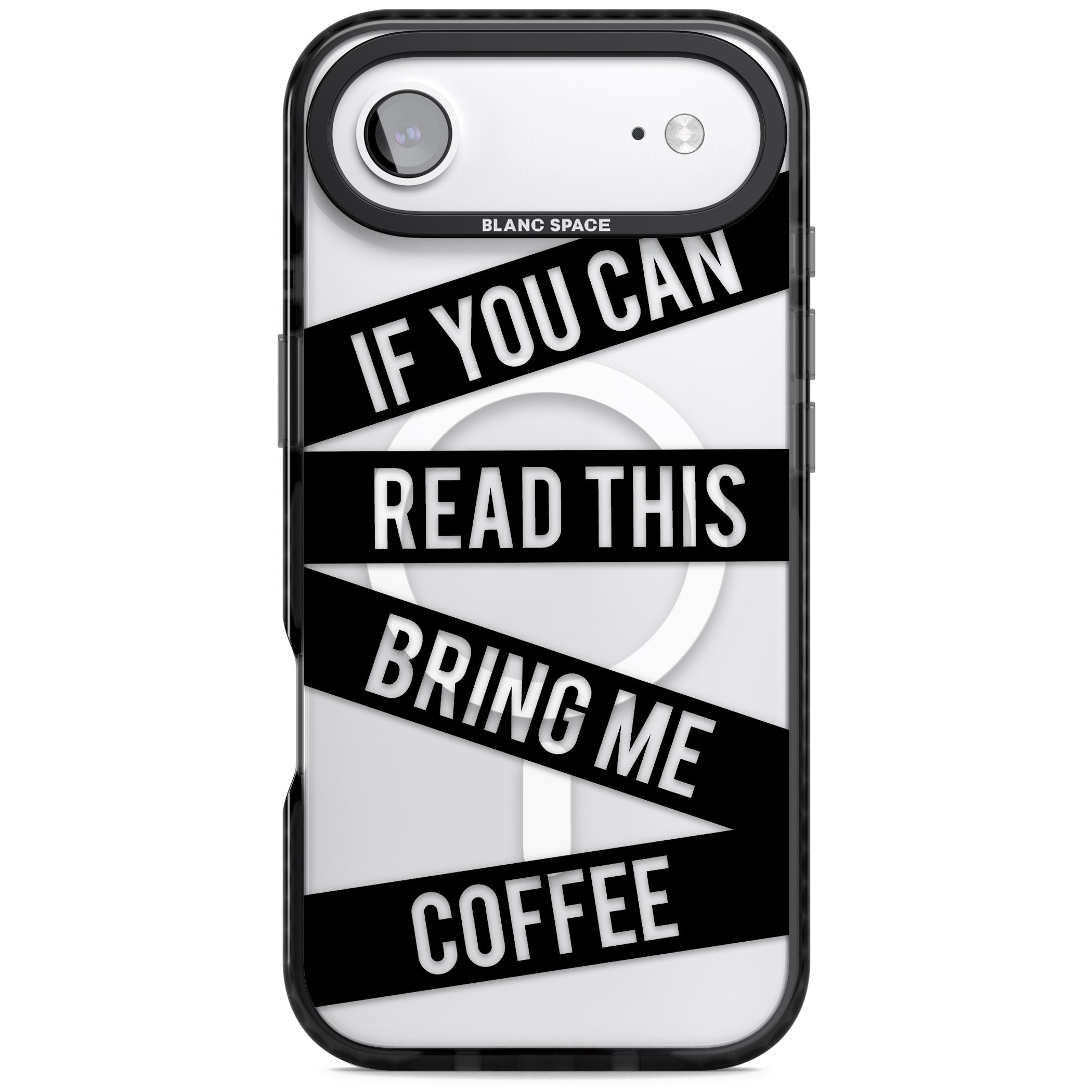 Bring Me Coffee iPhone 17 Air Impact Pro Black Phone Case