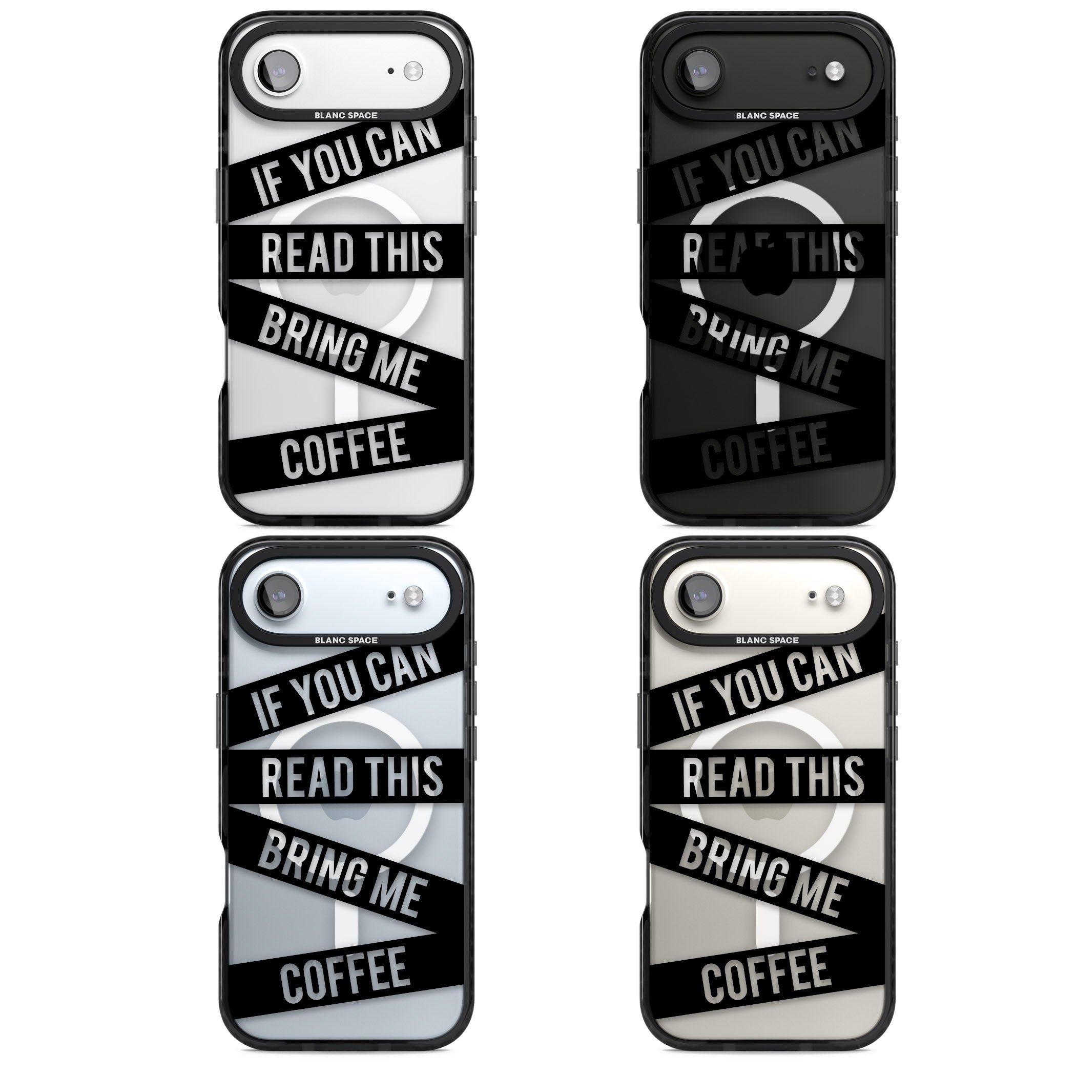 Bring Me Coffee iPhone 17 Air Impact Pro Black Phone Case APT Impact Protection
