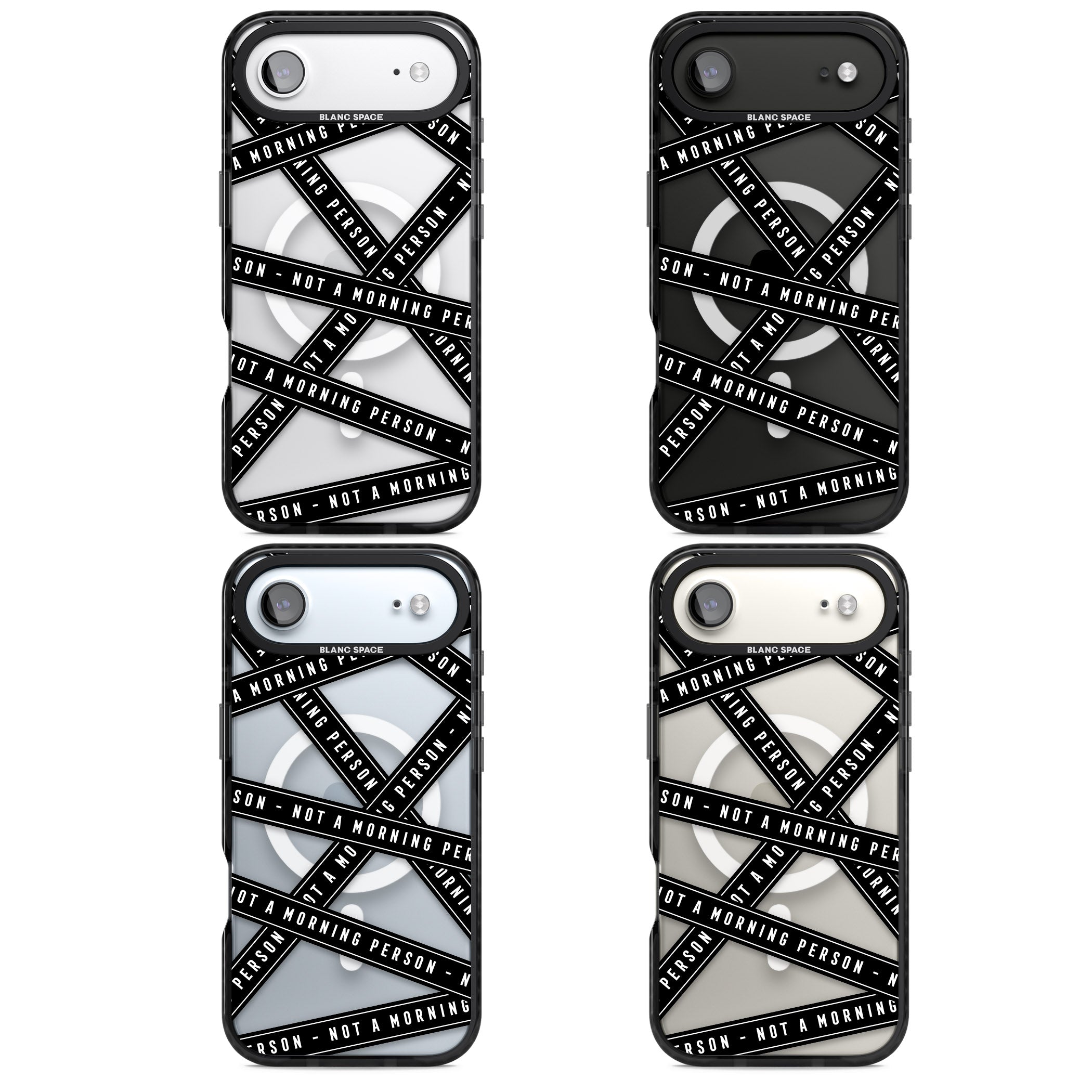 Not A Morning Person iPhone 17 Air Impact Pro Black Phone Case APT Impact Protection