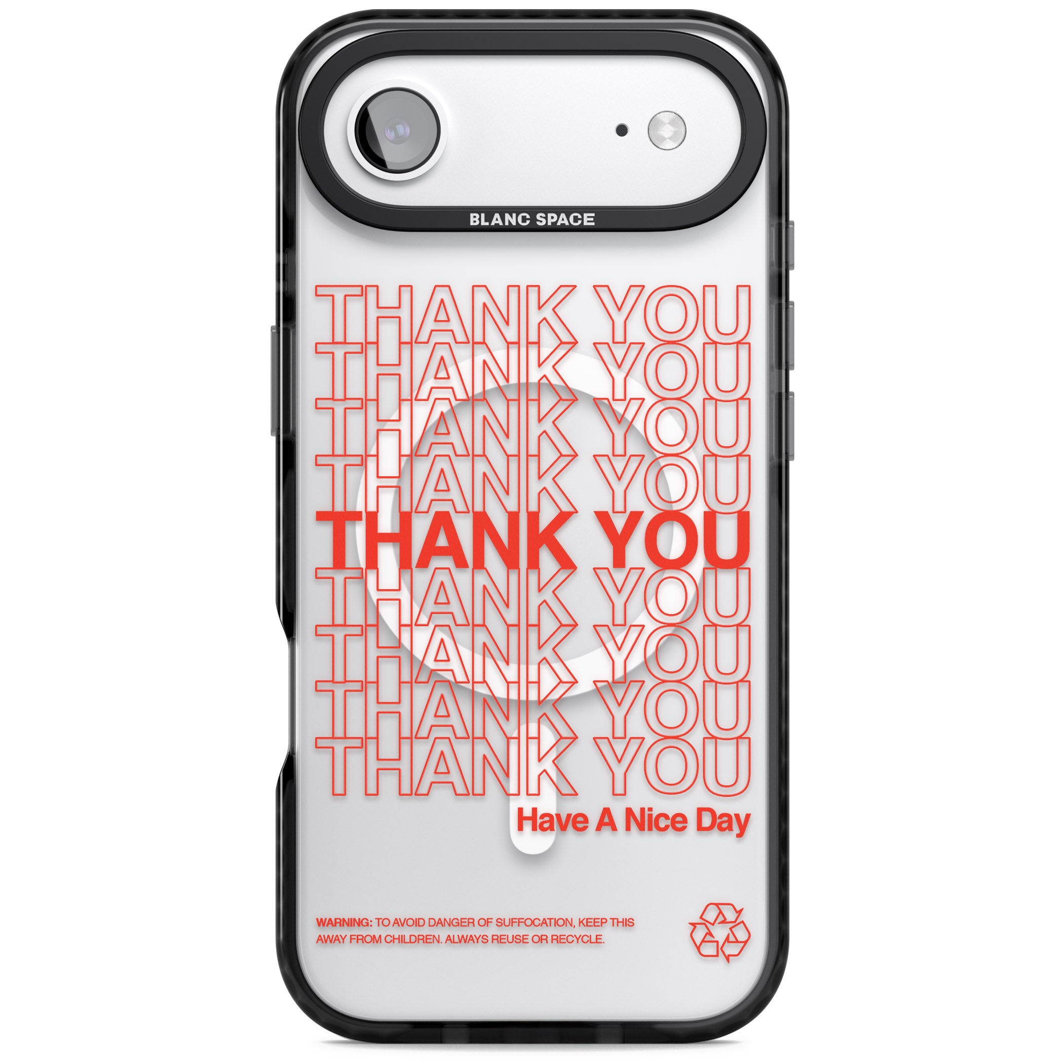 Thank You Have A Nice Day iPhone 17 Air Impact Pro Black Phone Case