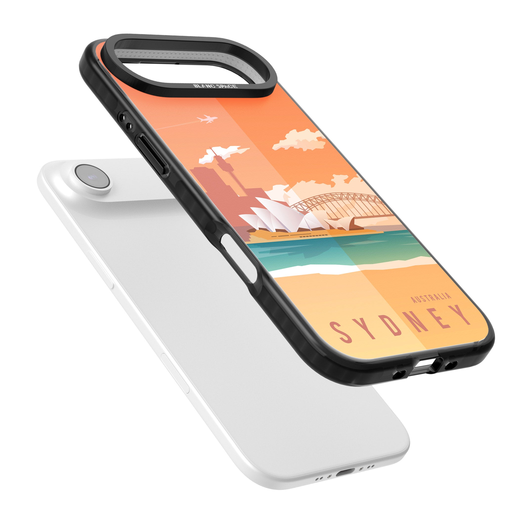 Vintage Travel Poster Sydney iPhone 17 Air Impact Pro Black Phone Case Colours
