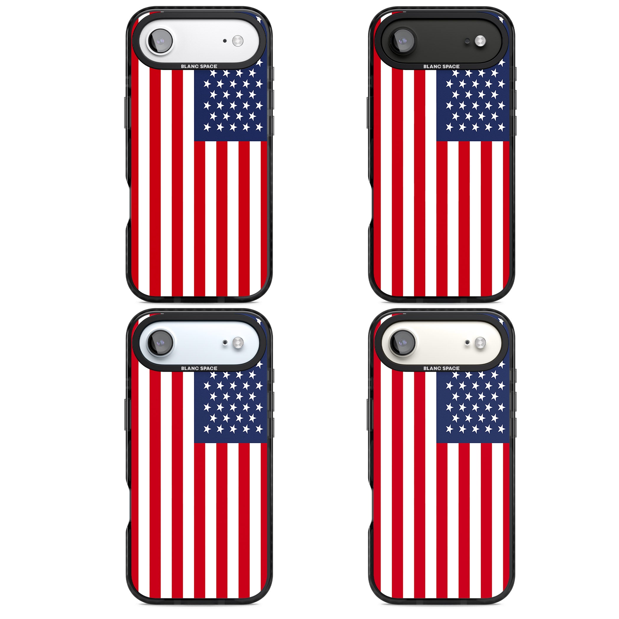 American Flag iPhone 17 Air Impact Pro Black Phone Case APT Impact Protection