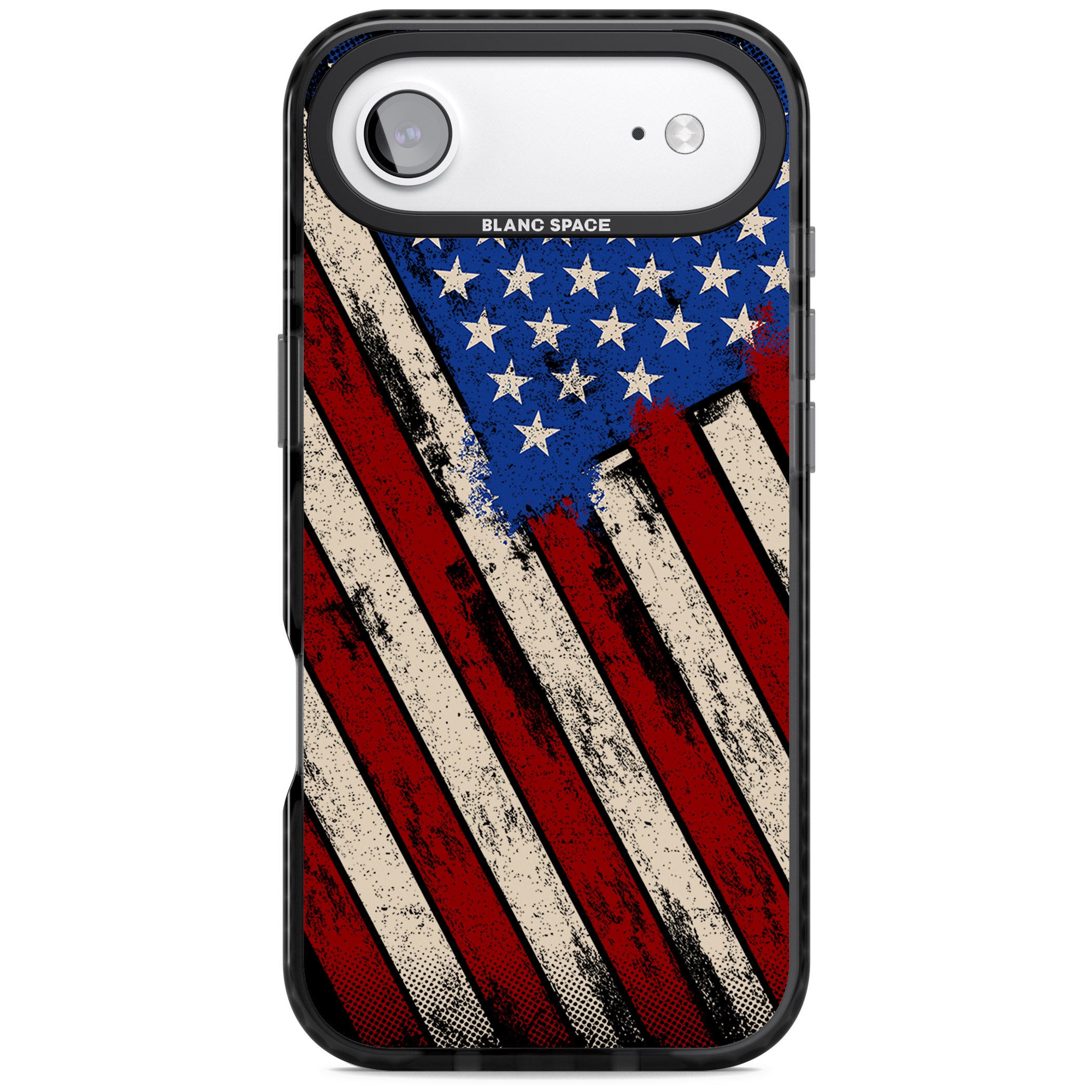Distressed Us Flag iPhone 17 Air Impact Pro Black Phone Case