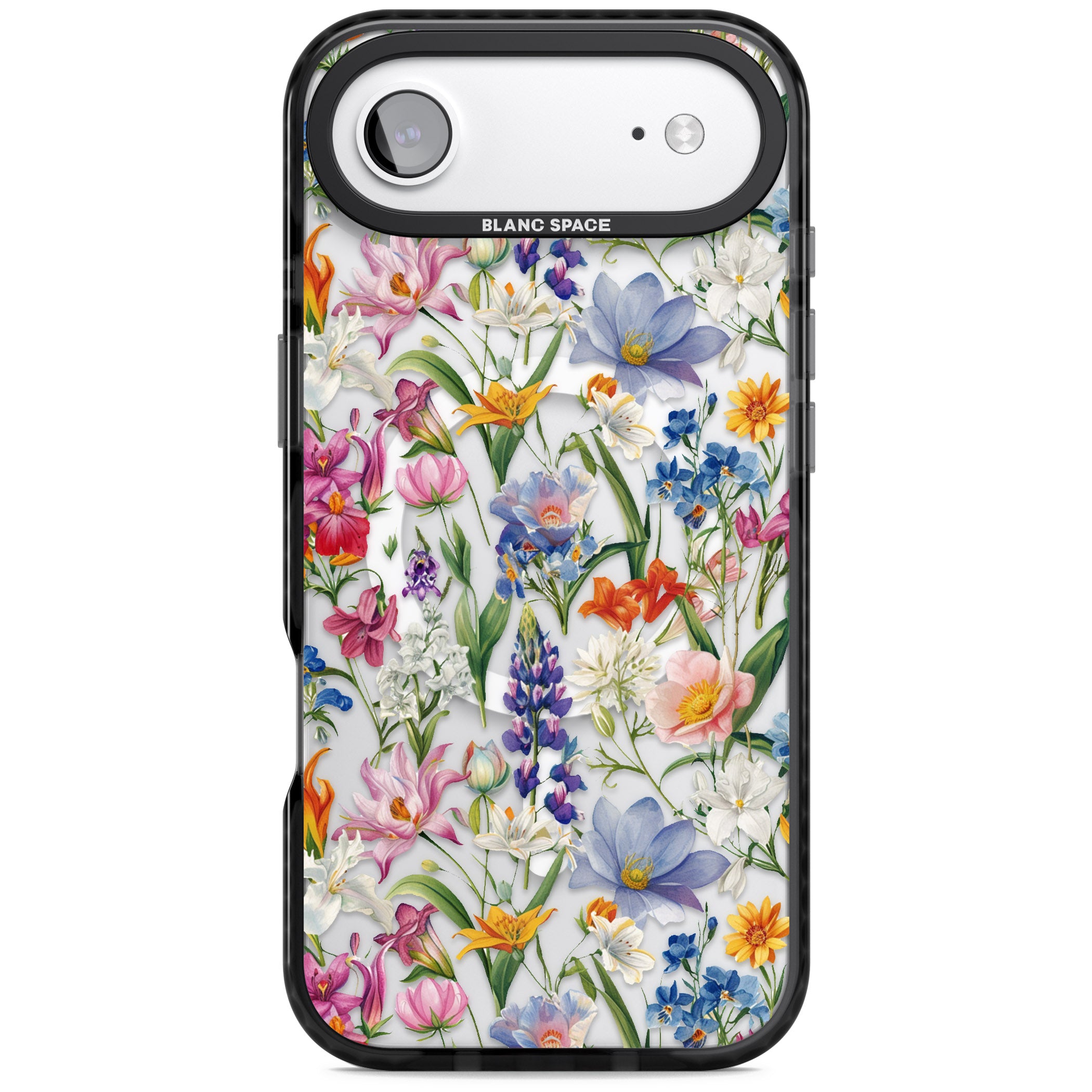Vintage Wildflowers iPhone 17 Air Impact Pro Black Phone Case