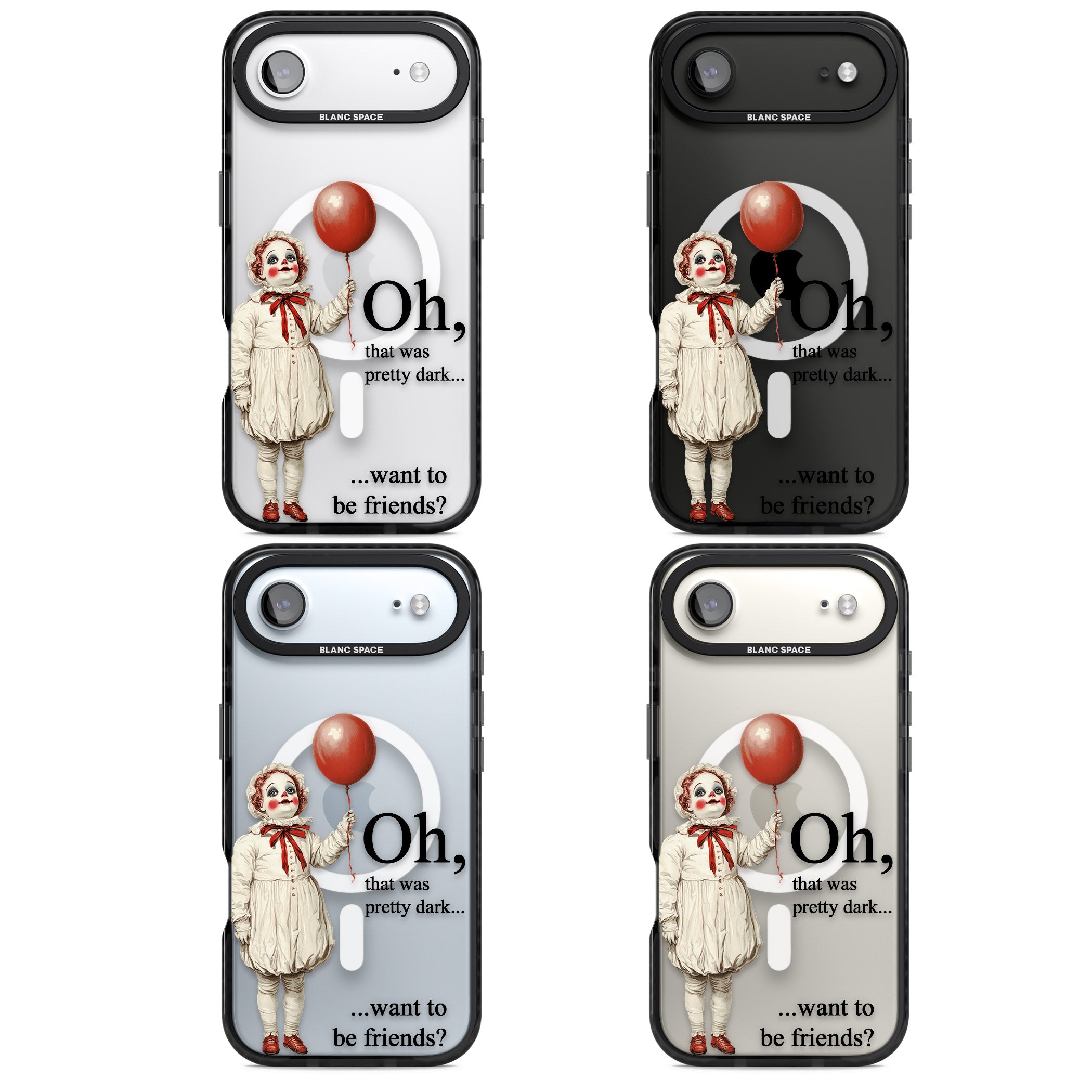 Want To Be Friends? iPhone 17 Air Impact Pro Black Phone Case APT Impact Protection