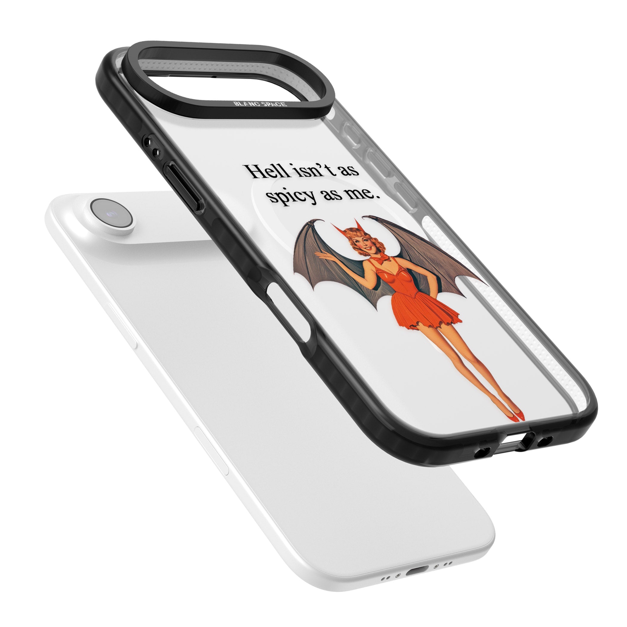 Hell Isnt As Spicy As Me iPhone 17 Air Impact Pro Black Phone Case Colours