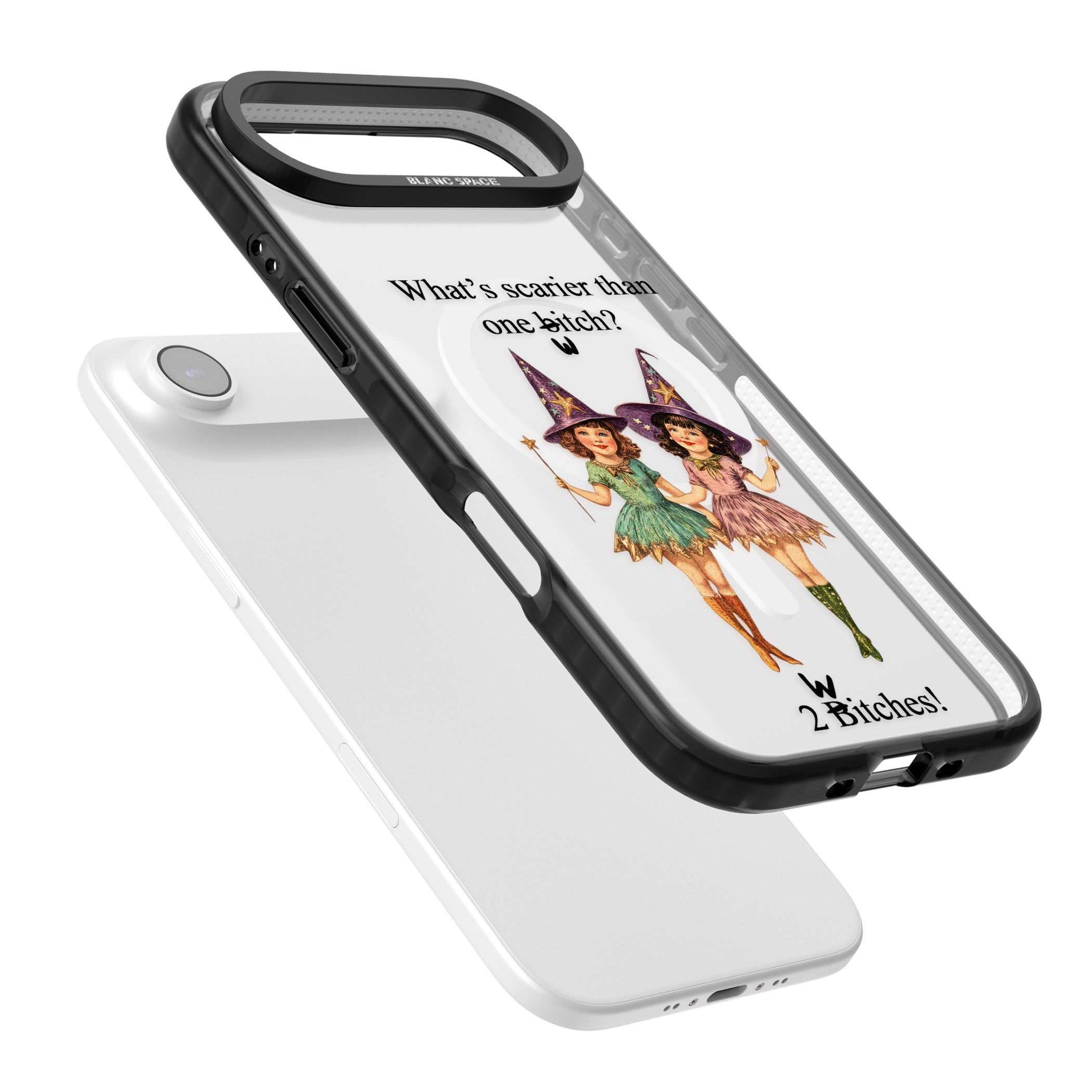 Two Witches iPhone 17 Air Impact Pro Black Phone Case Colours