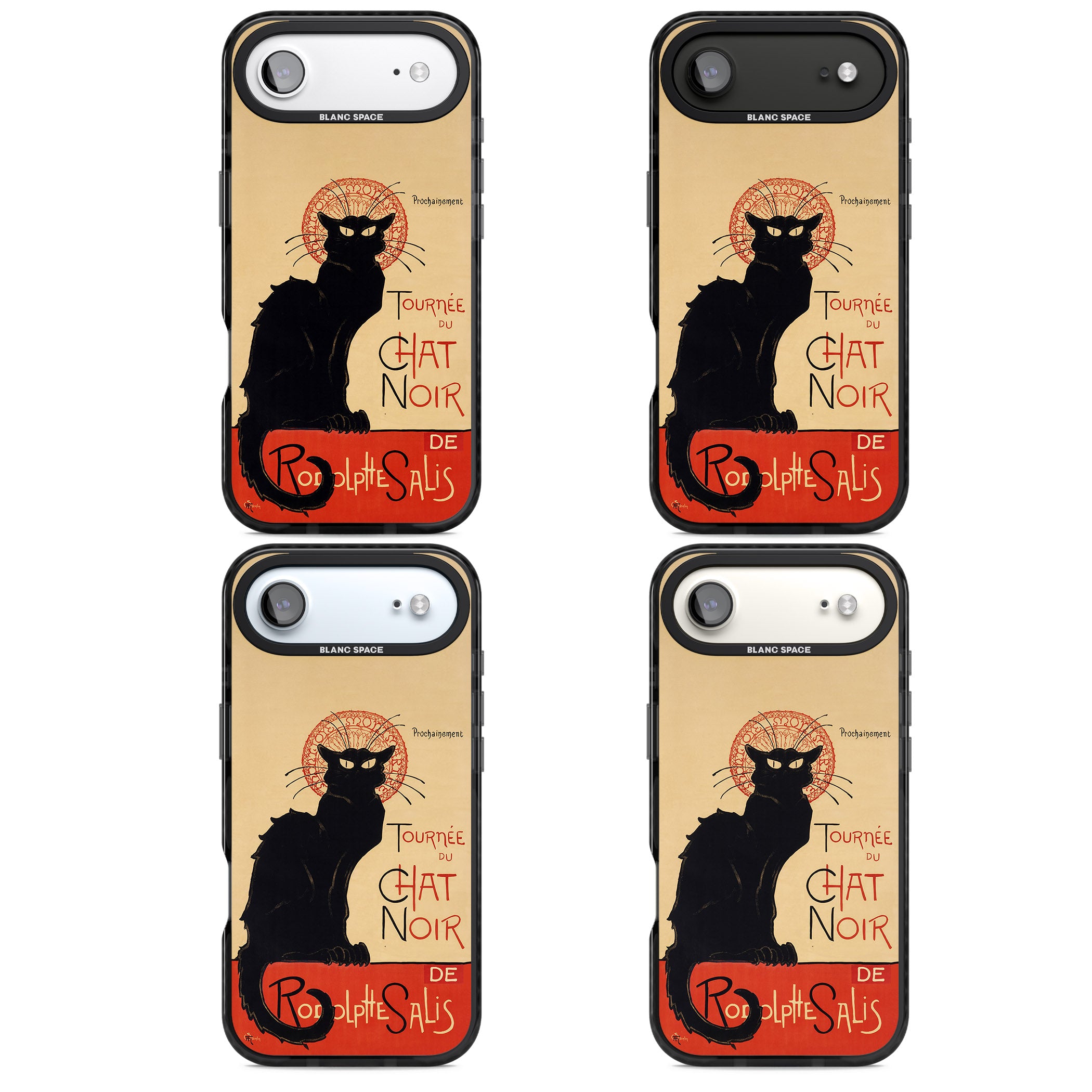 Tournee Du Chat Noir Poster iPhone 17 Air Impact Pro Black Phone Case APT Impact Protection
