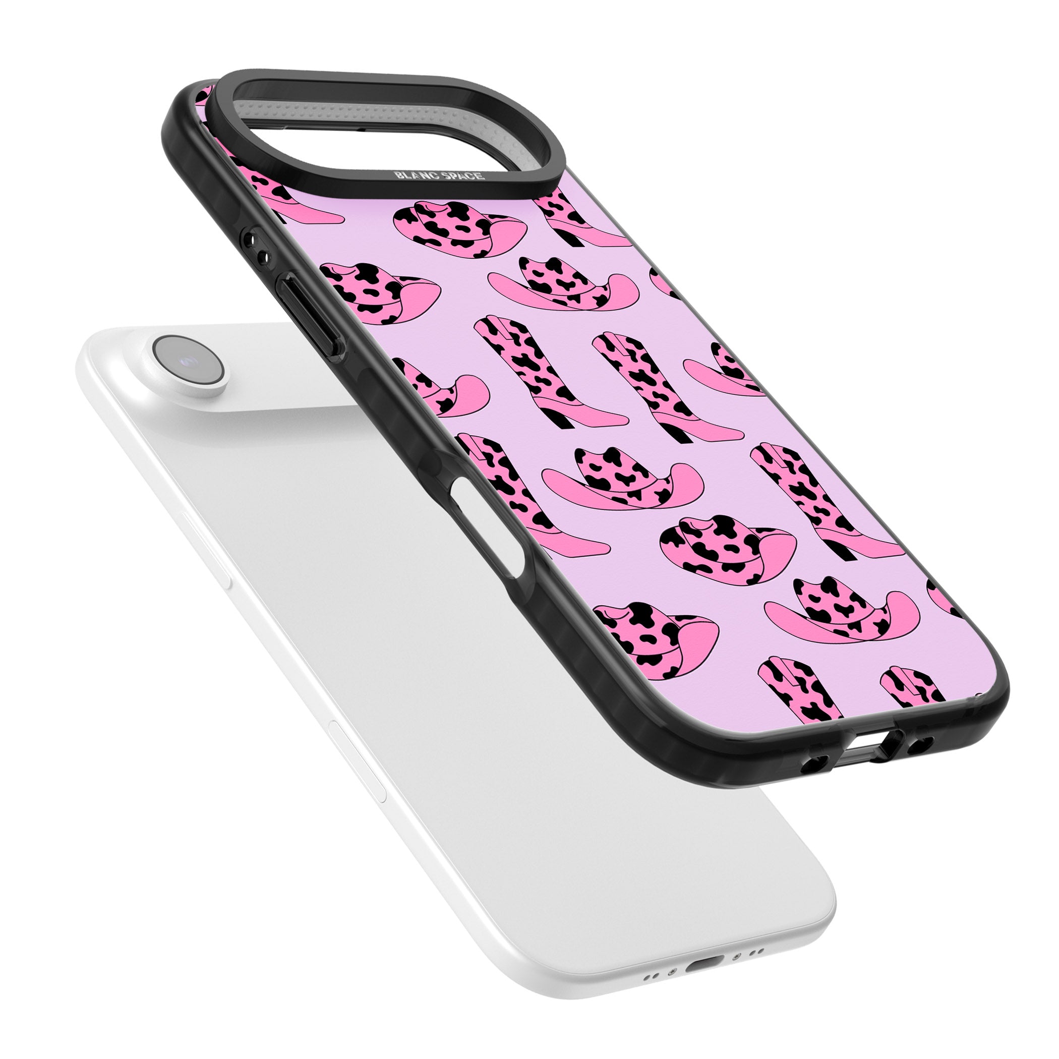 Cow Girl Pattern iPhone 17 Air Impact Pro Black Phone Case Colours