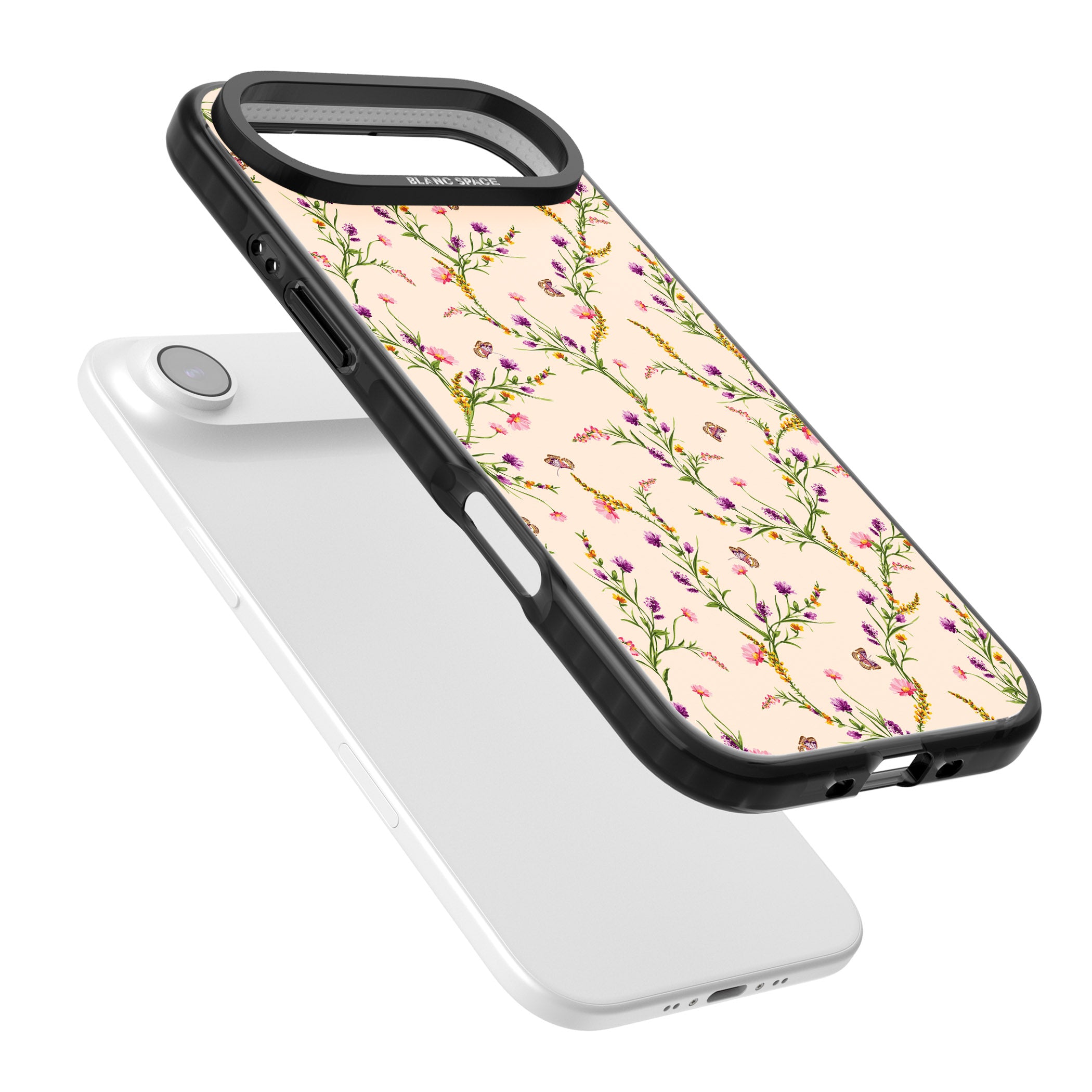 Meadow Wildflowers iPhone 17 Air Impact Pro Black Phone Case Colours
