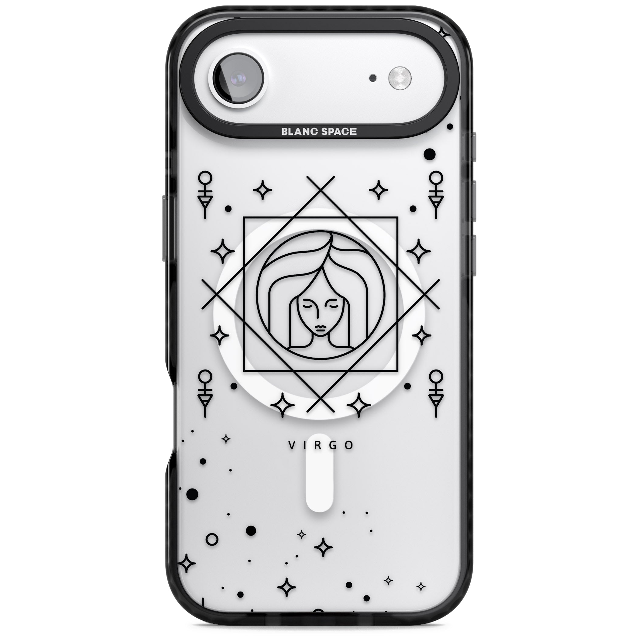 Virgo Emblem iPhone 17 Air Impact Pro Black Phone Case