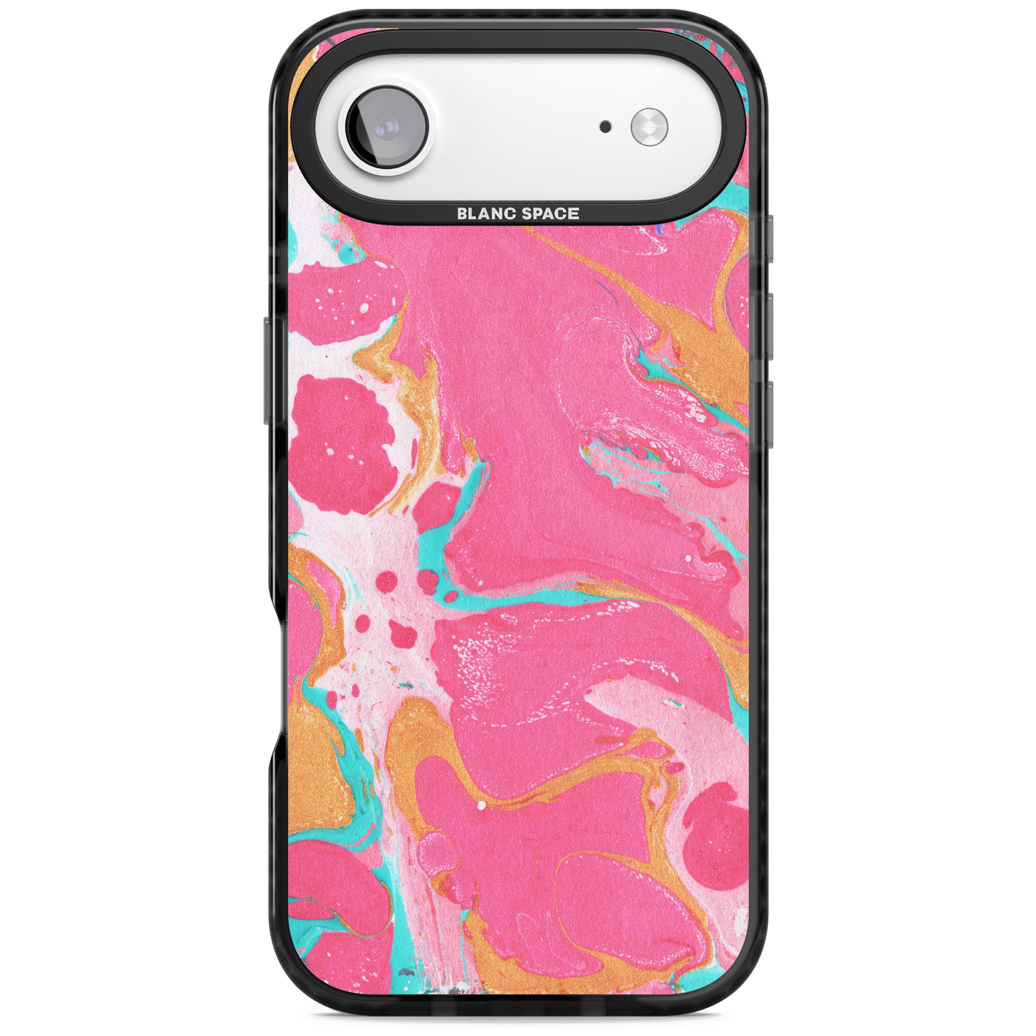 Vibrant Marbled Paper iPhone 17 Air Impact Black Phone Case