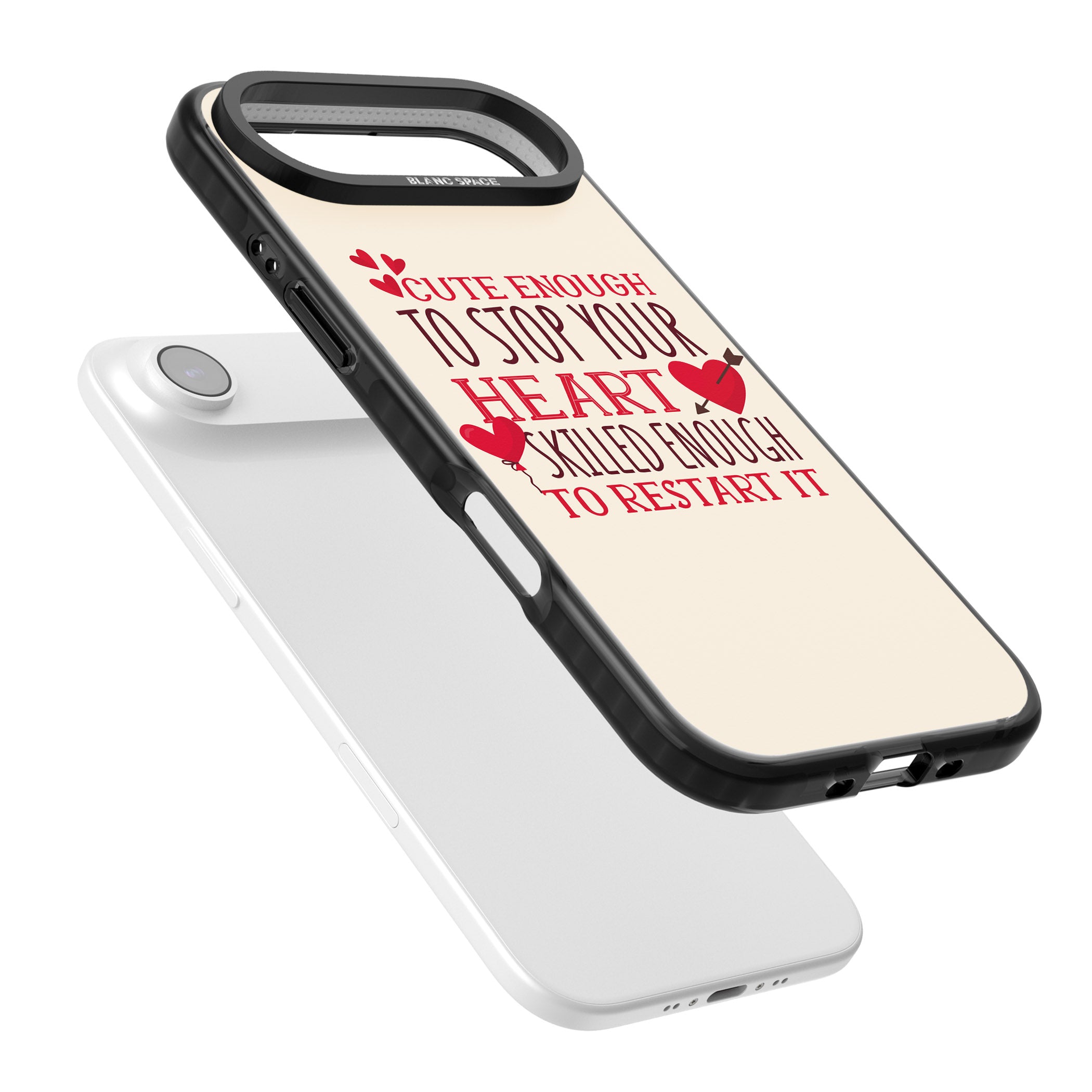 Cute Enough To Stop Your Heart iPhone 17 Air Impact Black Phone Case Colours