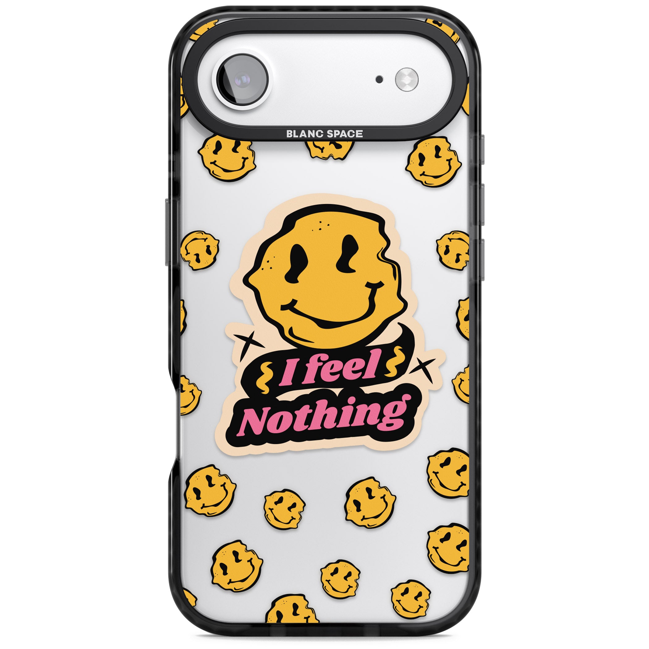 I Feel Nothing (Clear) iPhone 17 Air Impact Black Phone Case