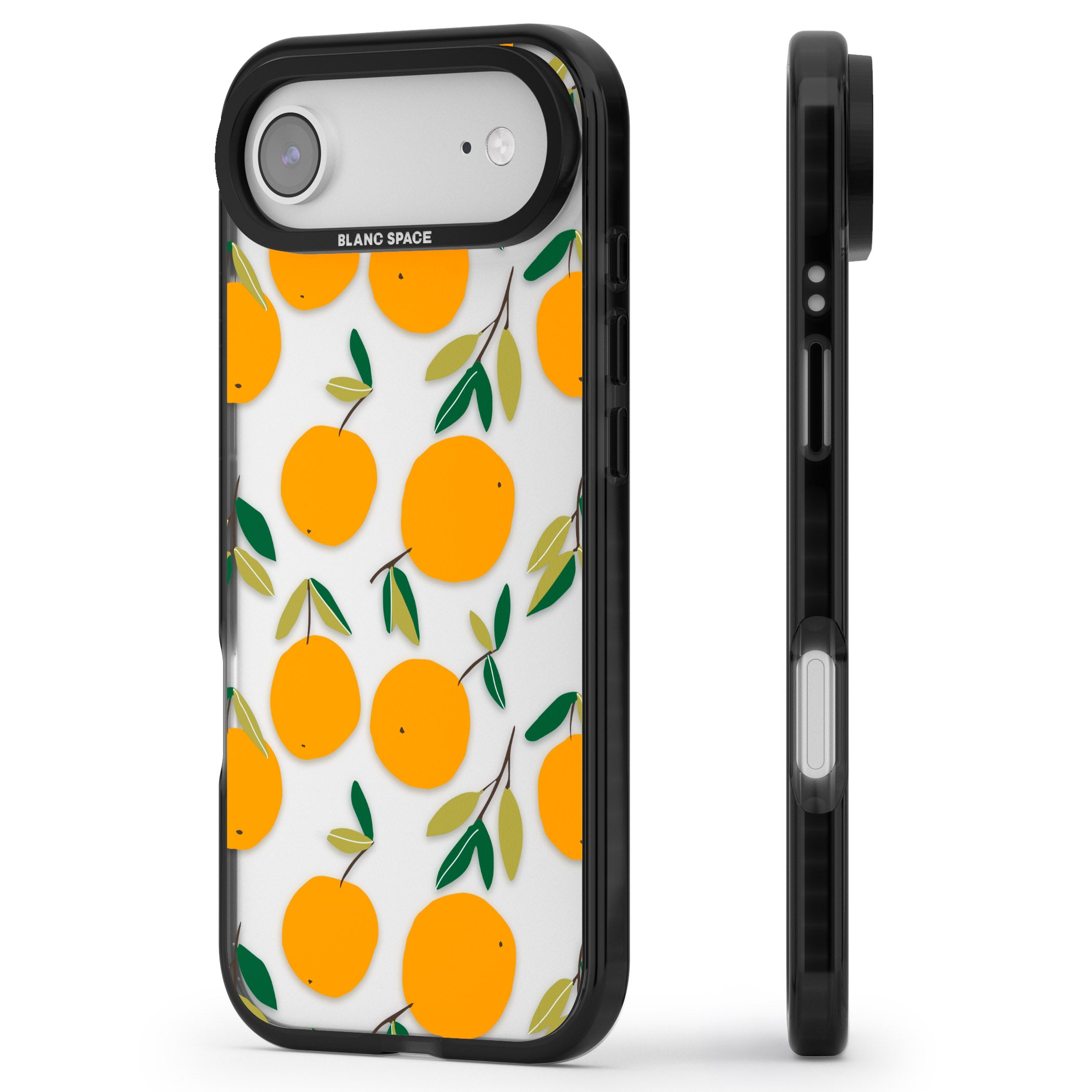 Citrus Grove iPhone 17 Air Impact Black Phone Case Side Profile