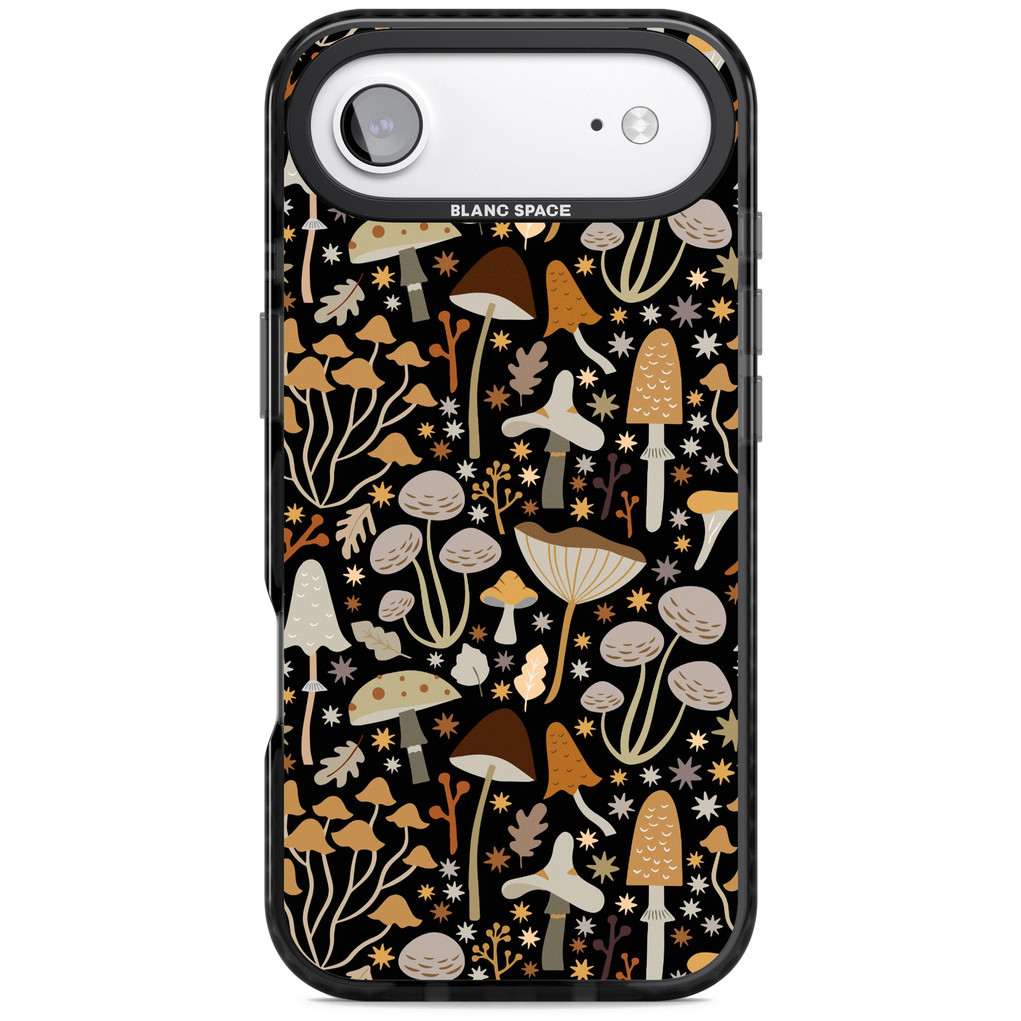 Mushroom Dream Pattern iPhone 17 Air Impact Black Phone Case