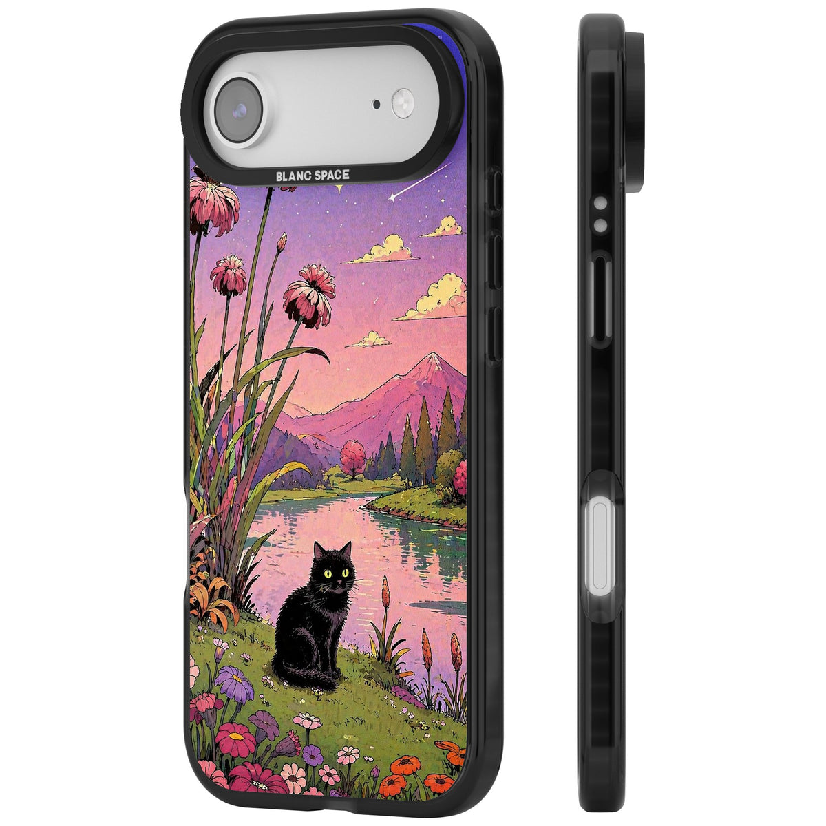 Mystic Whiskers iPhone Air Impact Black Phone Case side