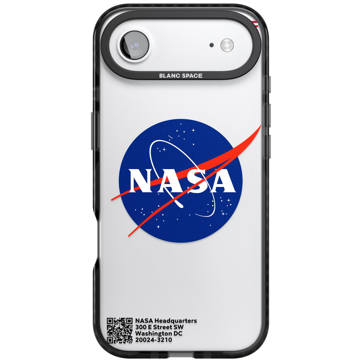 Nasa Meatball iPhone Air Impact Black Phone Case front