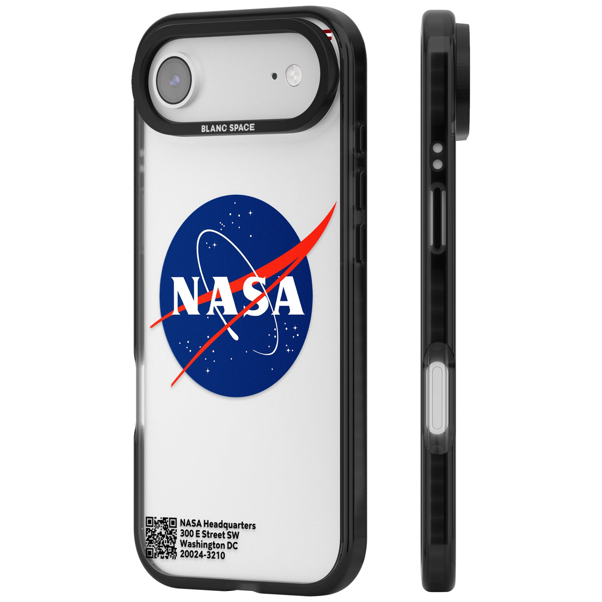 Nasa Meatball iPhone Air Impact Black Phone Case side