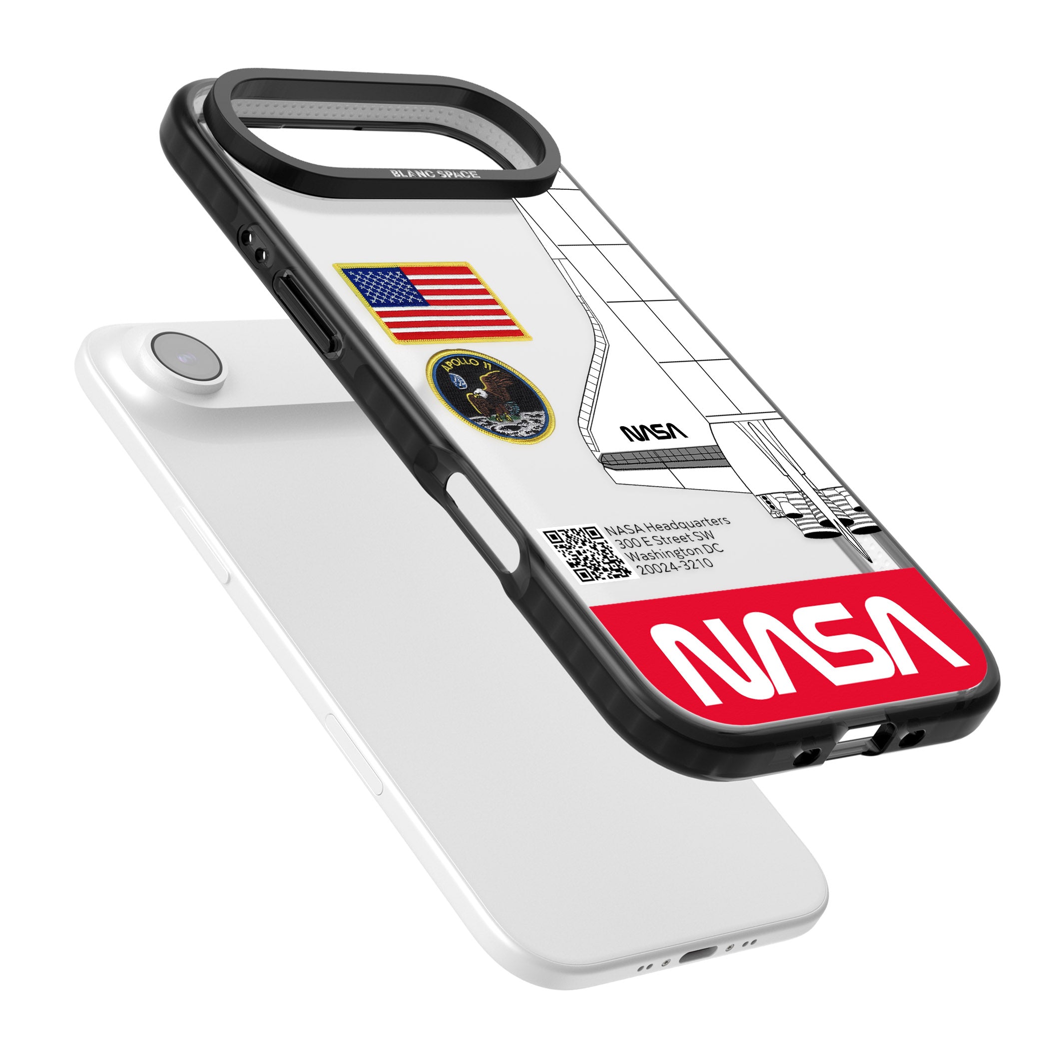 Nasa Apollo 11 iPhone 17 Air Impact Black Phone Case Colours