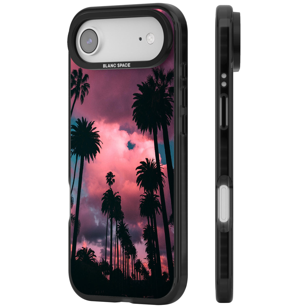 Sunset Palms iPhone Air Impact Black Phone Case side