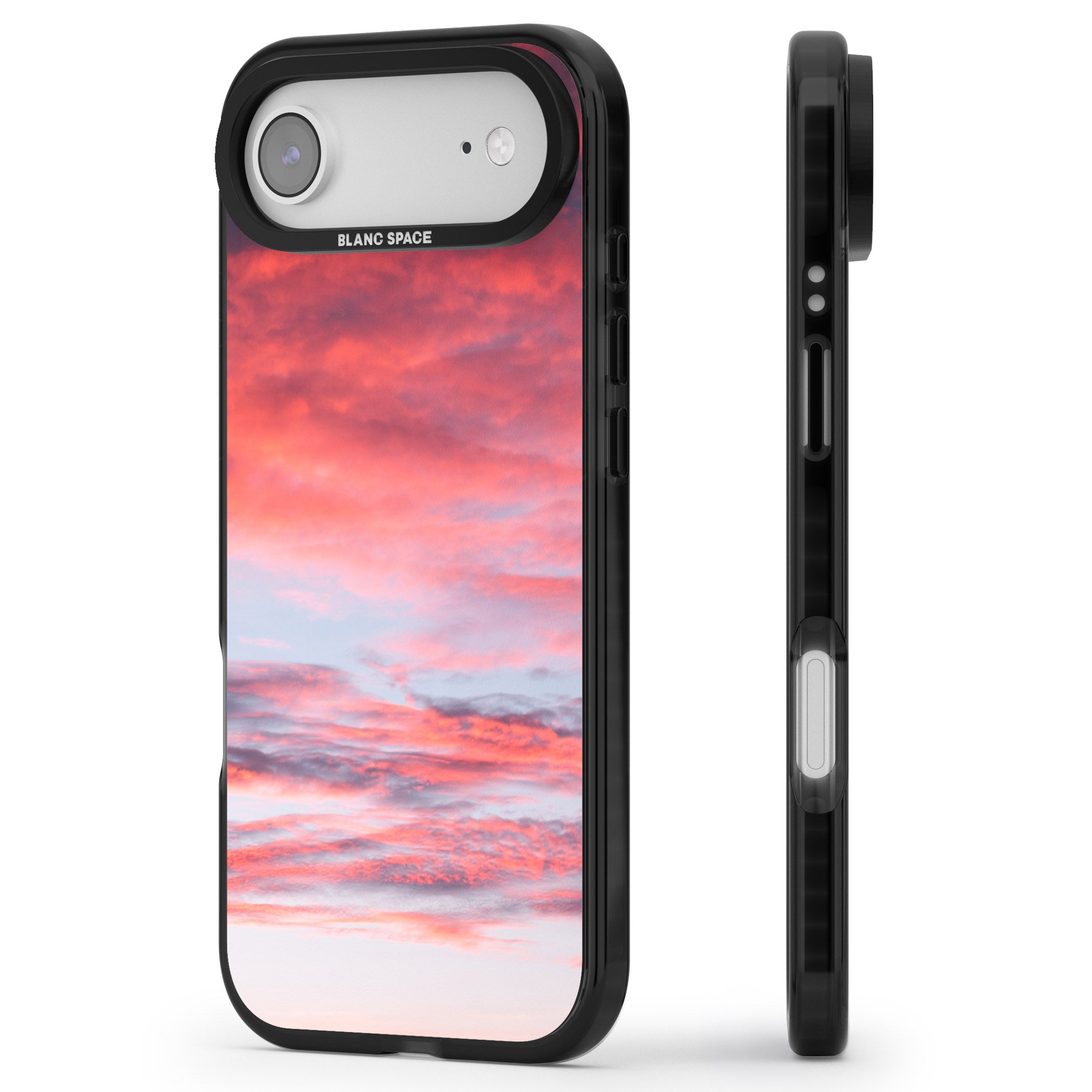 Sunset Skies iPhone 17 Air Impact Black Phone Case Side Profile