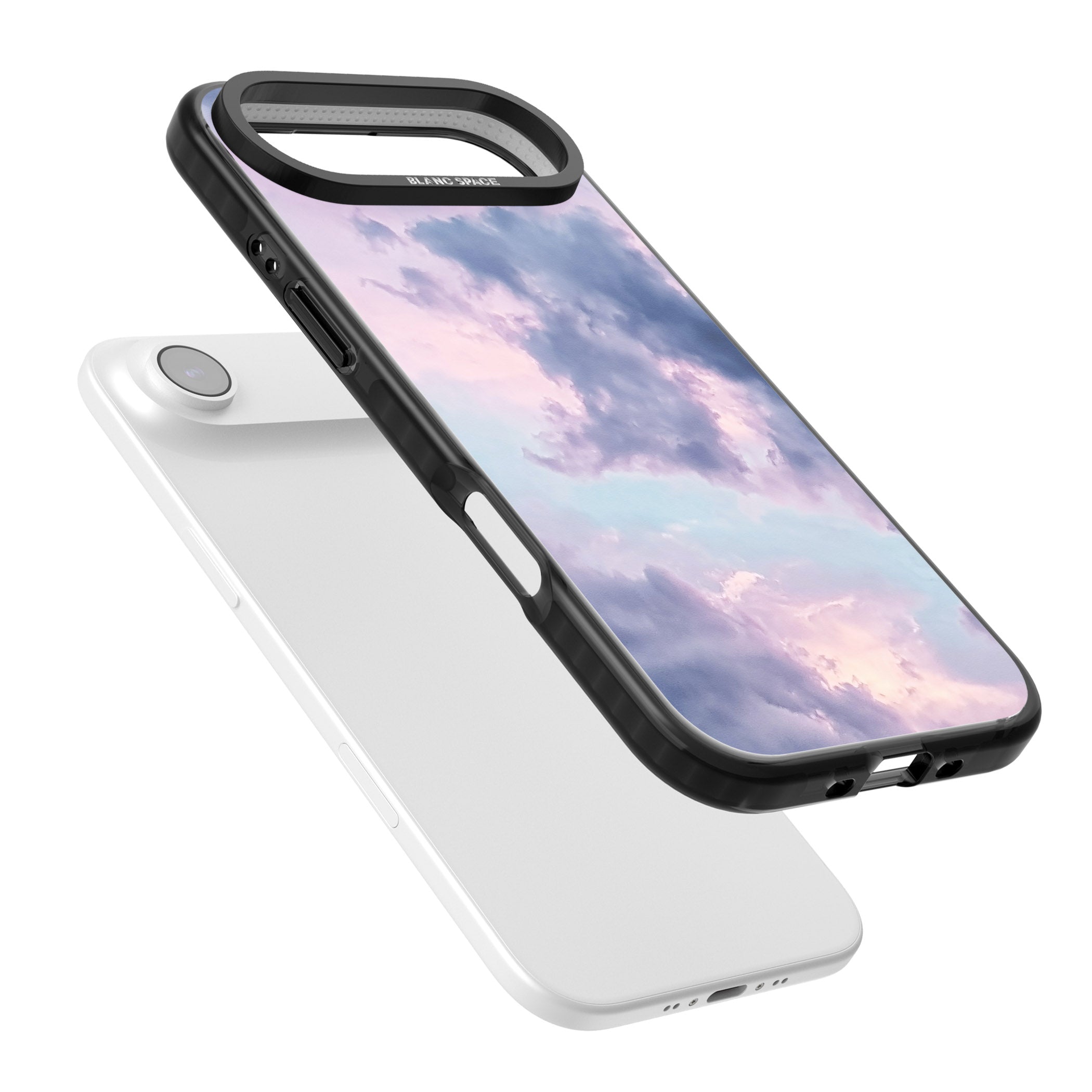 Pastel Sky Clouds iPhone 17 Air Impact Black Phone Case Colours