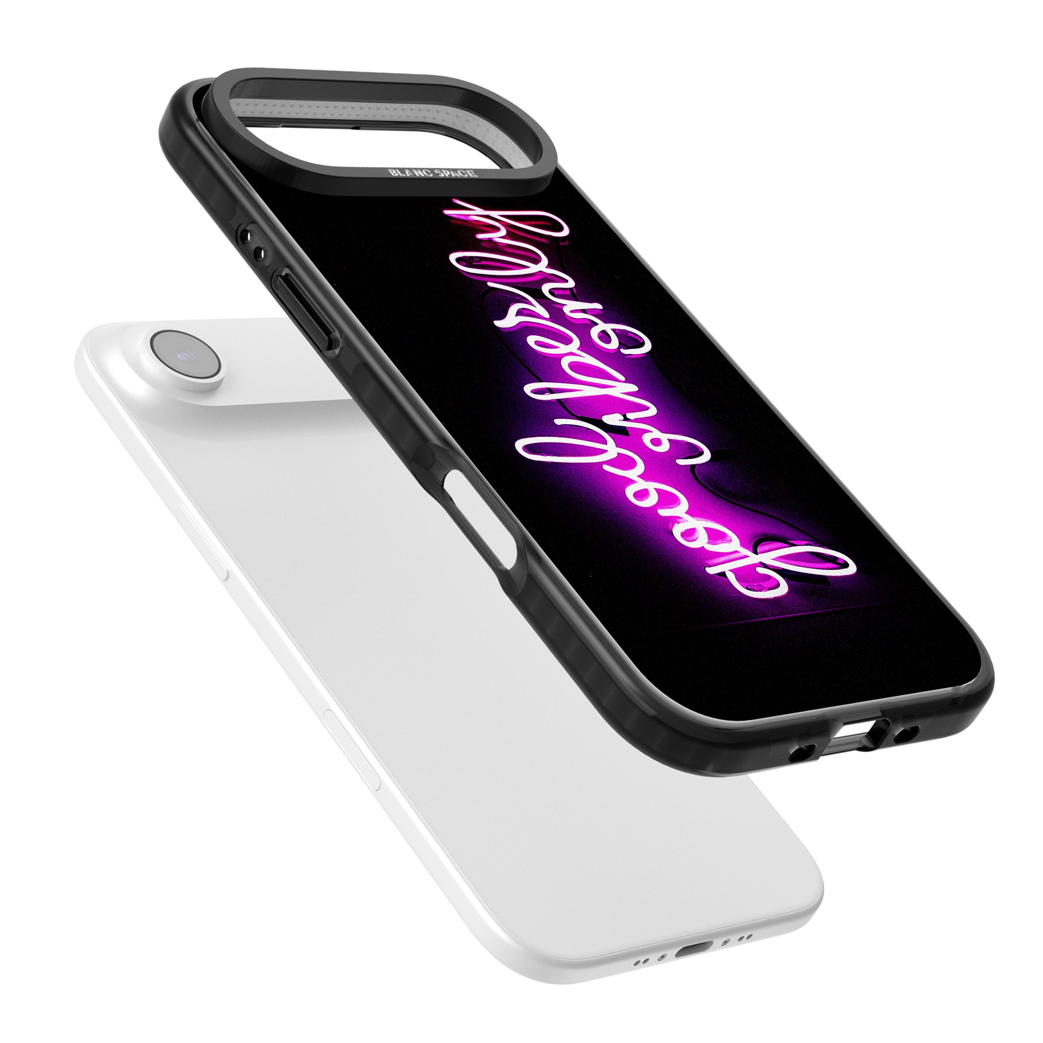 Good Vibes Only Neon Glow iPhone 17 Air Impact Black Phone Case Colours