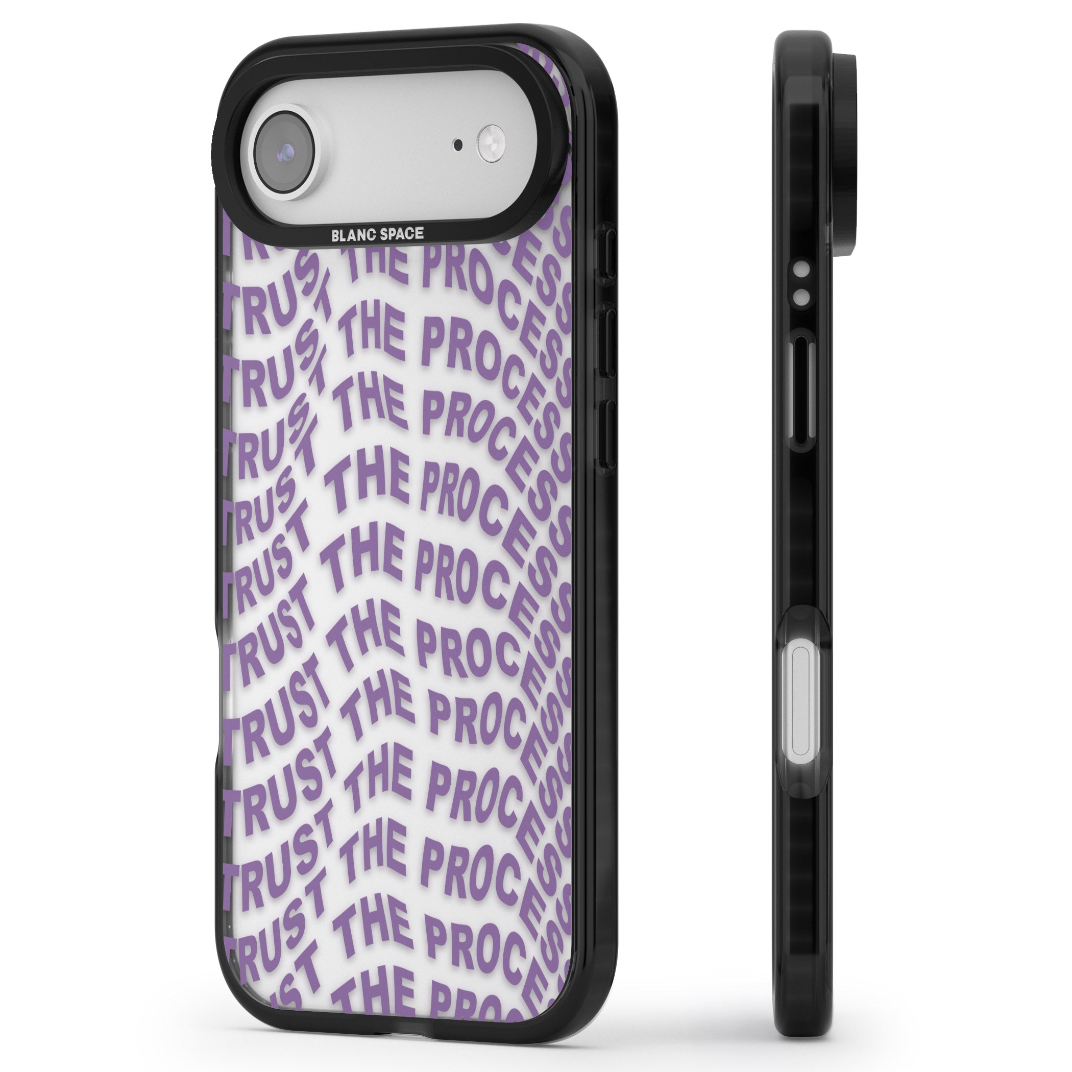 Trust The Process iPhone 17 Air Impact Black Phone Case Side Profile
