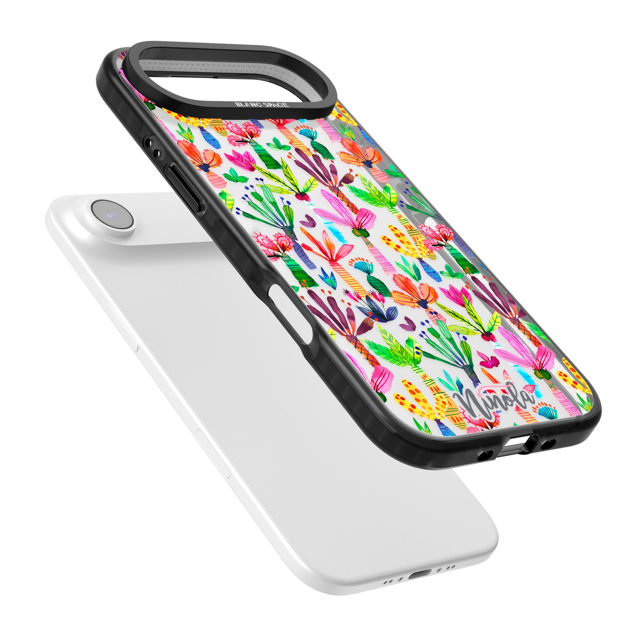 Tropical Botanical iPhone 17 Air Impact Black Phone Case Colours