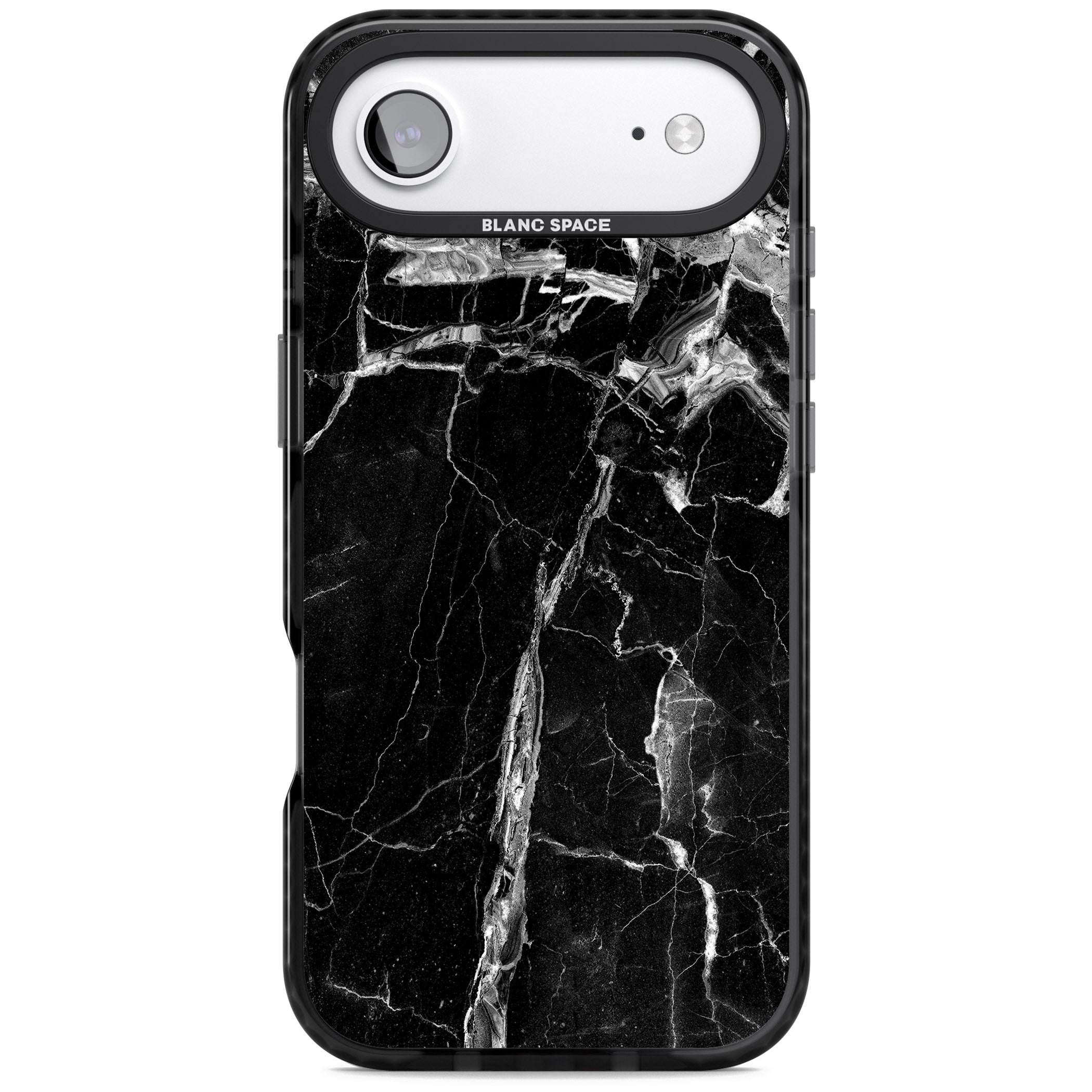 Black Onyx Marble iPhone 17 Air Impact Black Phone Case