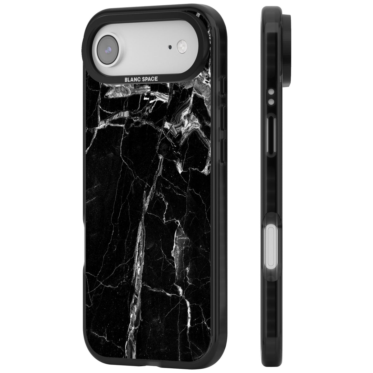 Black Onyx Marble iPhone Air Impact Black Phone Case side