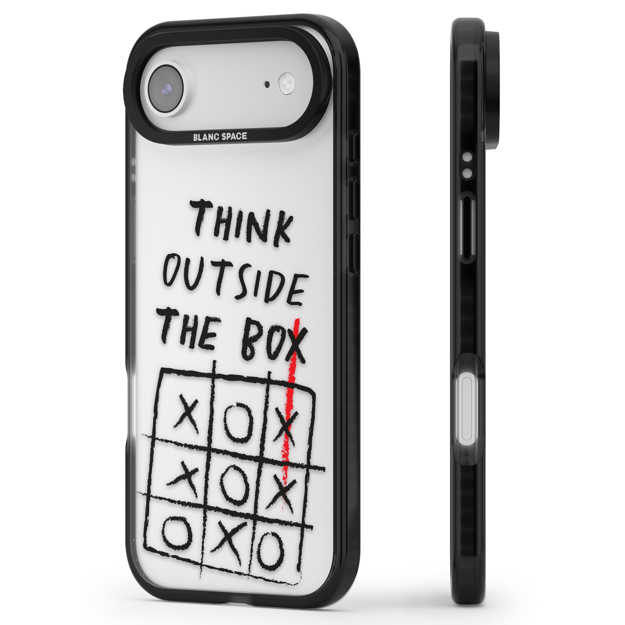 Think Outside The Box iPhone 17 Air Impact Black Phone Case Side Profile