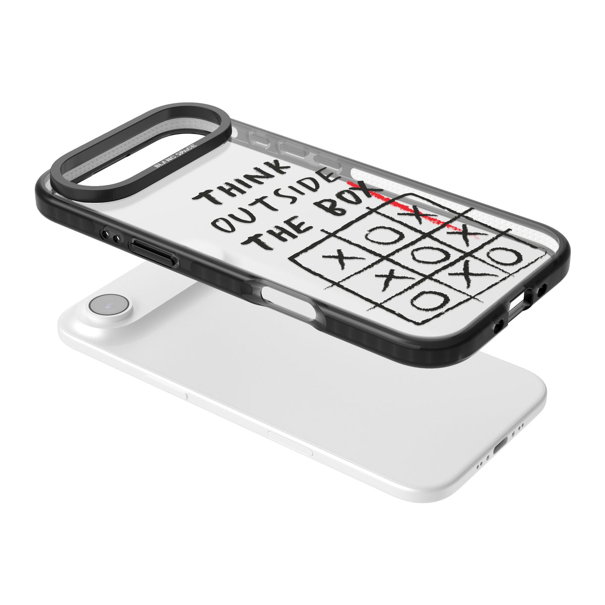 Think Outside The Box iPhone Air Impact Black Phone Case angled