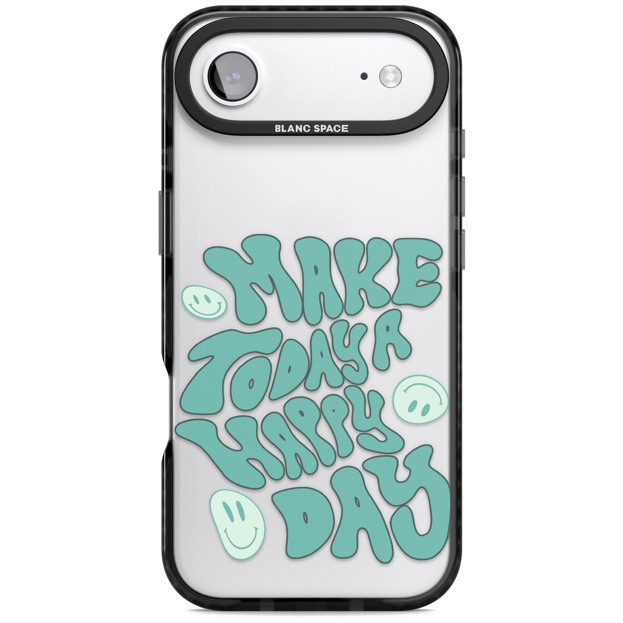 Make Today A Happy Day iPhone 17 Air Impact Black Phone Case
