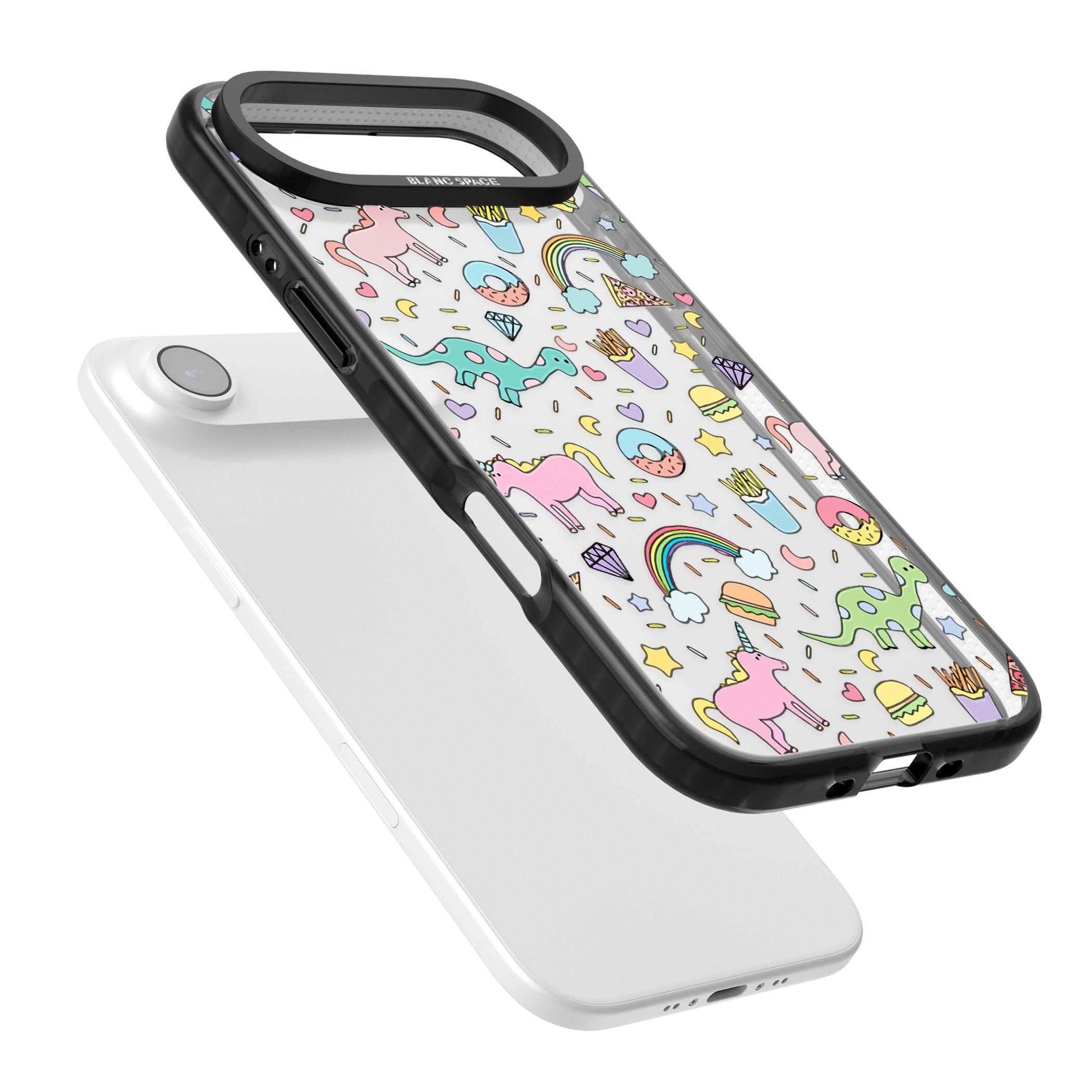 Cute Pattern iPhone 17 Air Impact Black Phone Case Colours