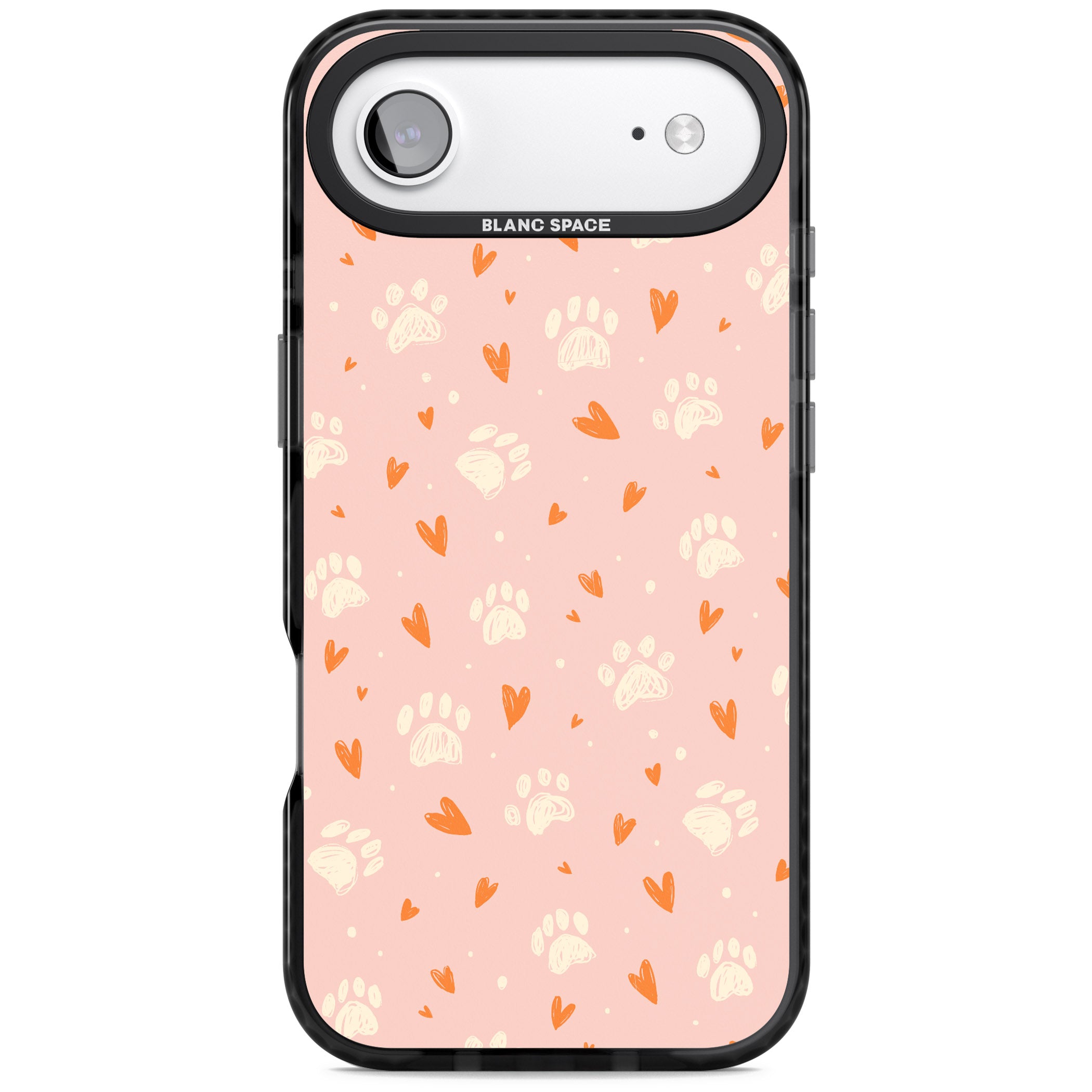 Paws & Hearts iPhone 17 Air Impact Black Phone Case