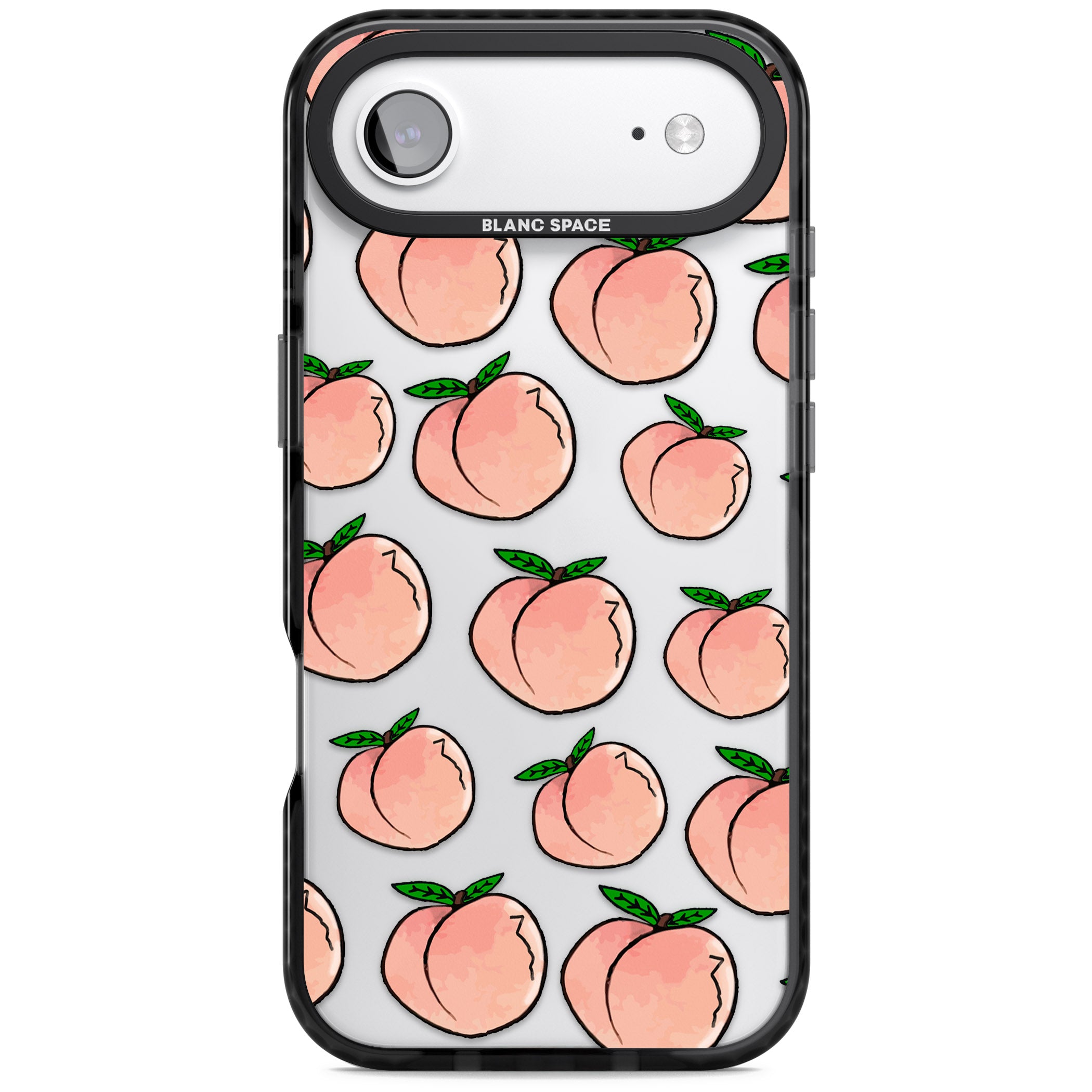 Peachy Picnic iPhone 17 Air Impact Black Phone Case