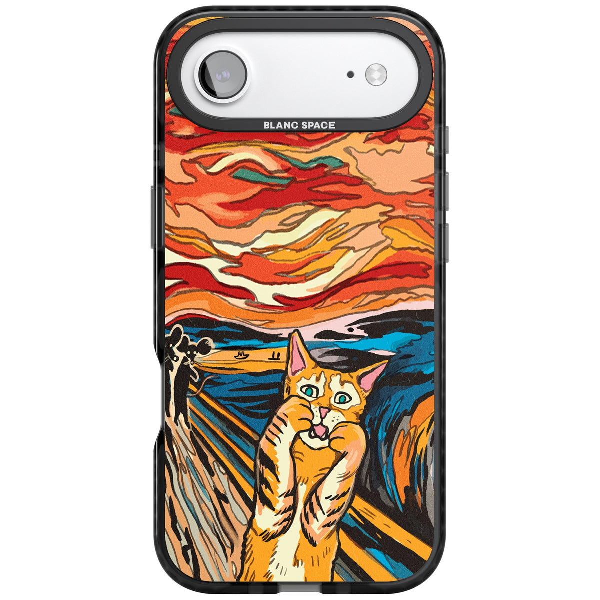 The Meow iPhone Air Impact Black Phone Case front