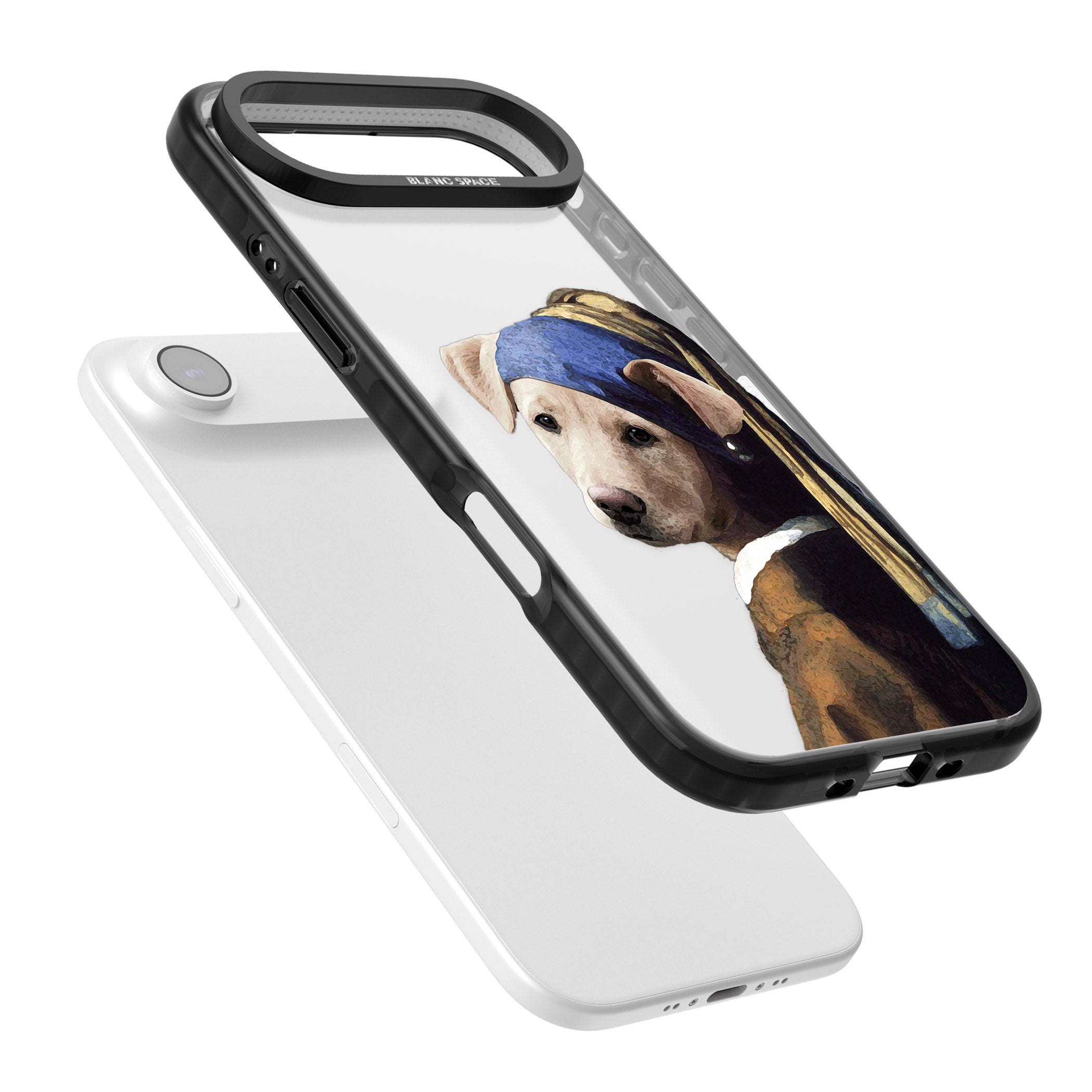 Doggo With A Pearl Earring iPhone 17 Air Impact Black Phone Case Colours