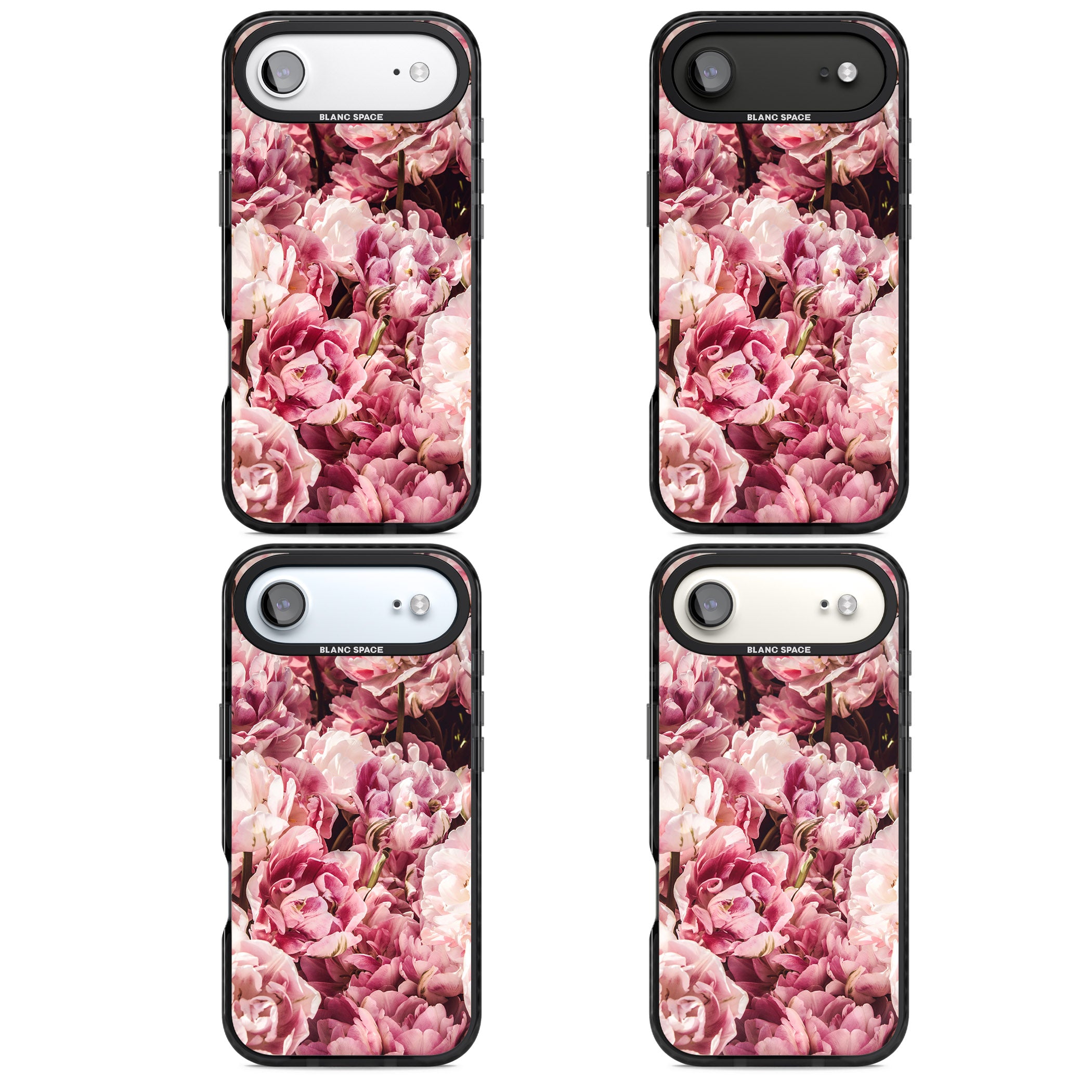 Petal Blush iPhone 17 Air Impact Black Phone Case APT Impact Protection