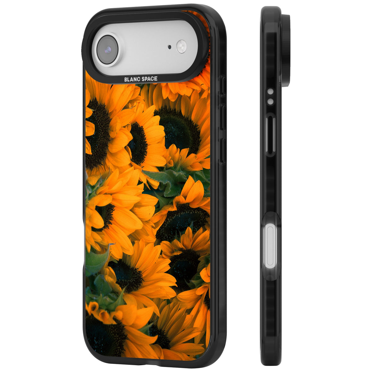 Sunflower Fields iPhone Air Impact Black Phone Case side