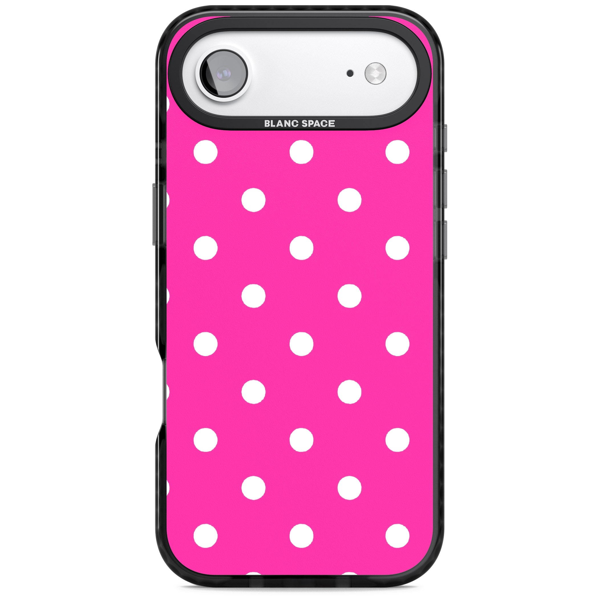 Pink Polka Dot iPhone 17 Air Impact Black Phone Case