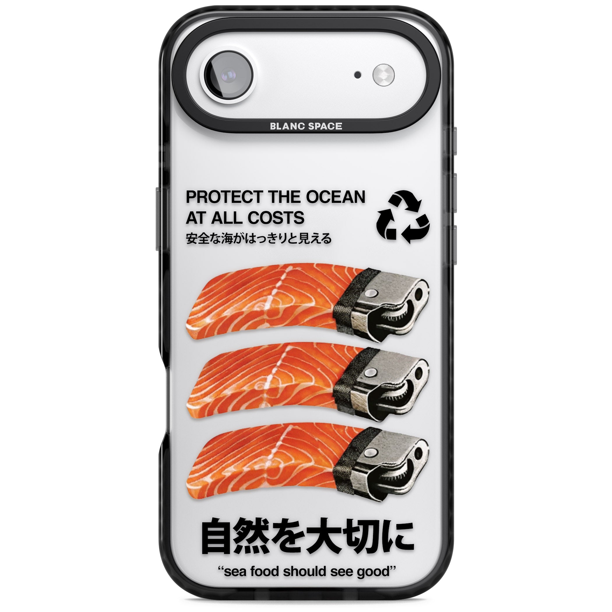 Protect The Ocean iPhone 17 Air Impact Black Phone Case