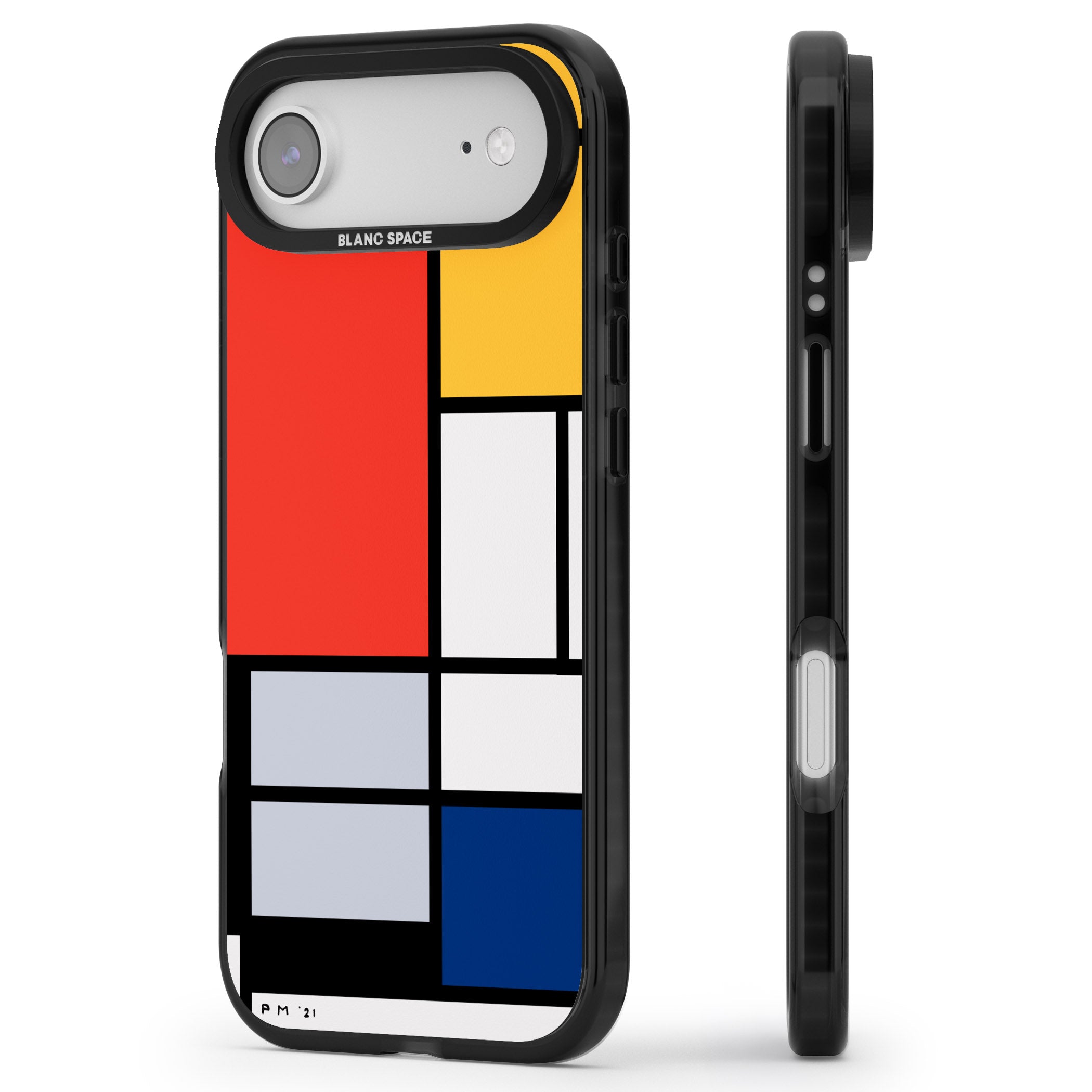 Piet Mondrian'S Composition iPhone 17 Air Impact Black Phone Case Side Profile