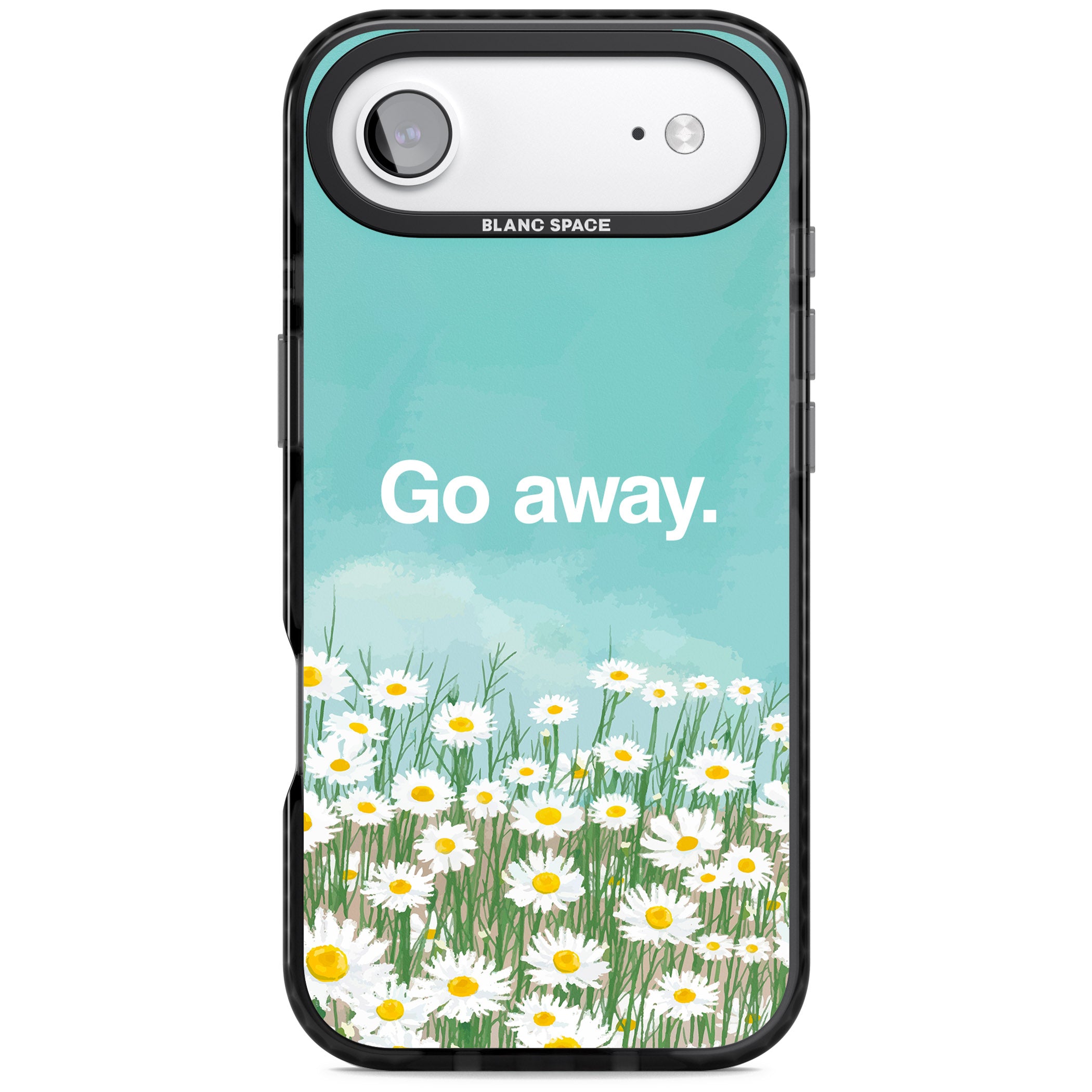 Go Away iPhone 17 Air Impact Black Phone Case
